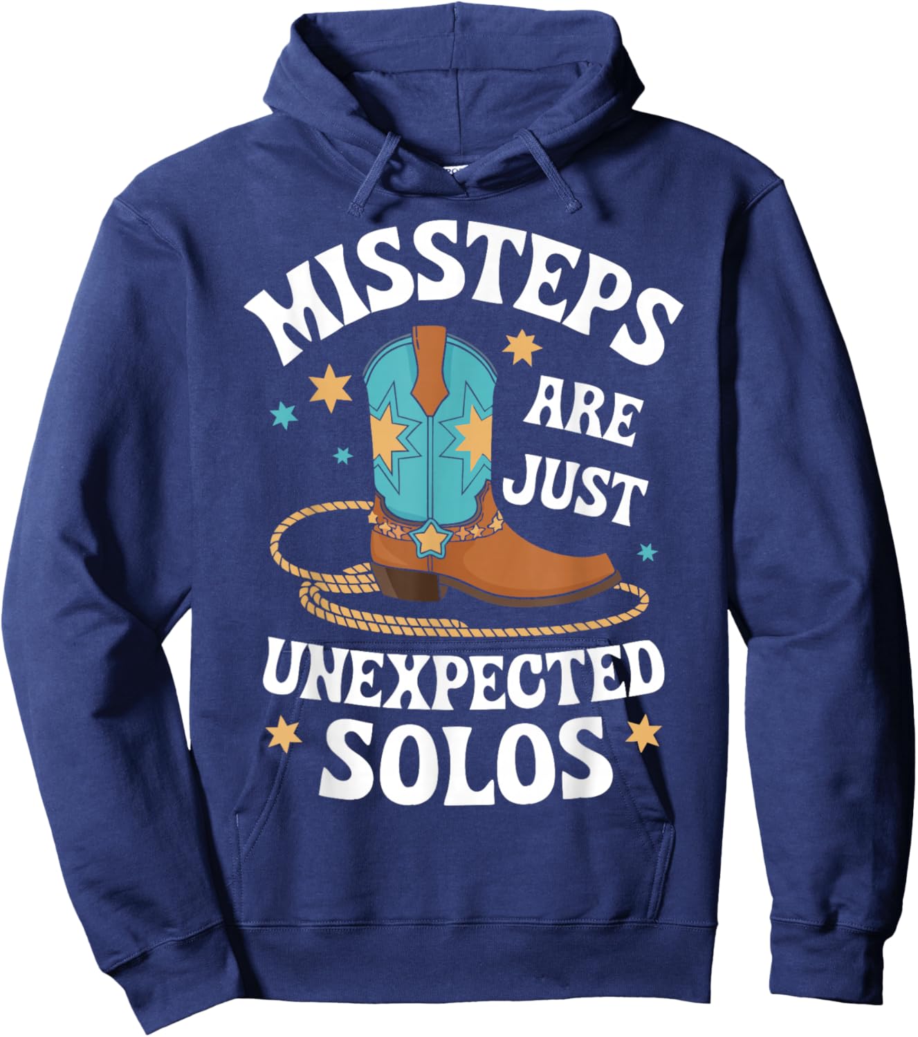 Line Dancing Missteps Are Just Unexpected Solos Line Dancer Hoodie - Hoodie | Navy