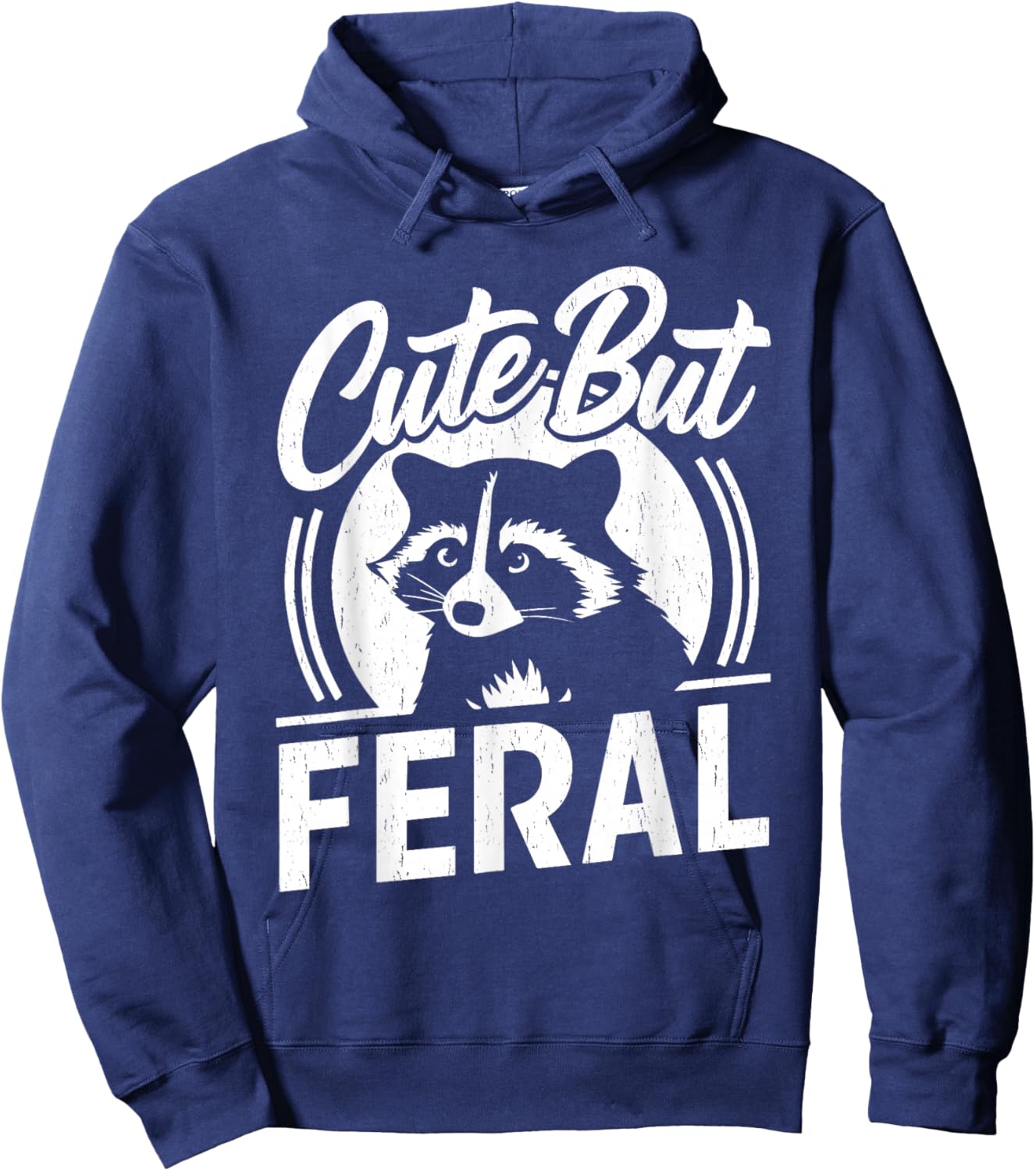 Feral Girl Autumn Raccoon Cute But Feral Raccoon Feral Girl Hoodie - Hoodie | Navy