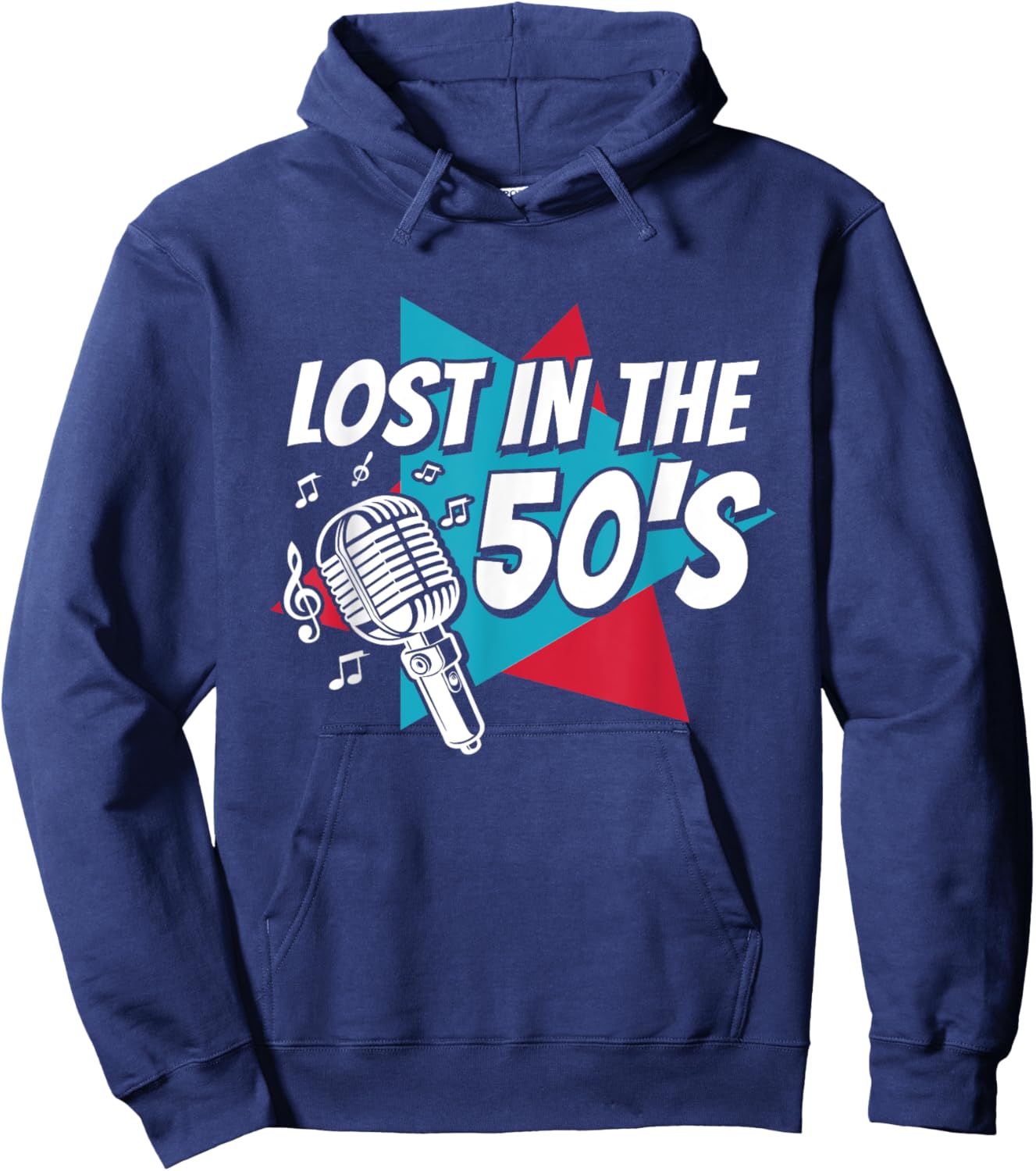 Lost In The 50's Sock Hop Dance Rock N Roll 50s Hoodie - Hoodie | Navy