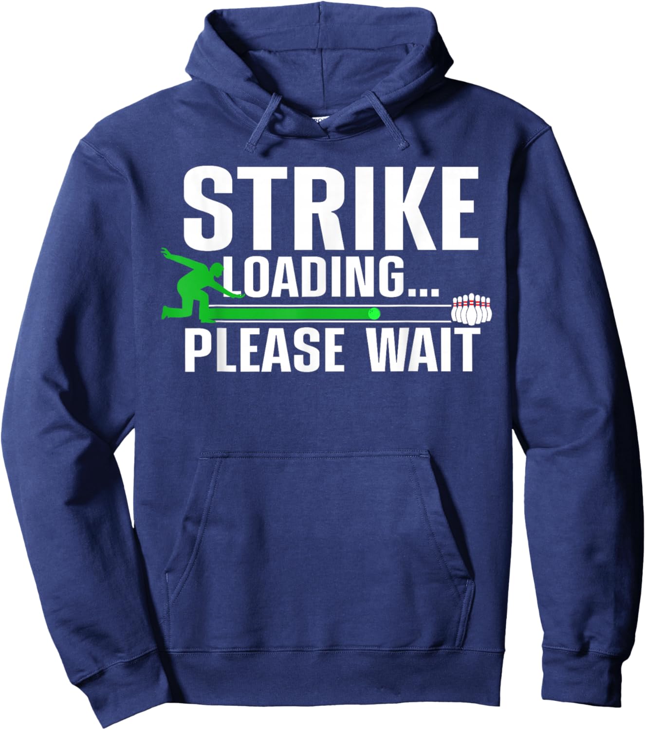 Funny Bowling Design Women Kids Bowling Lover Bowler Hoodie - Hoodie | Navy