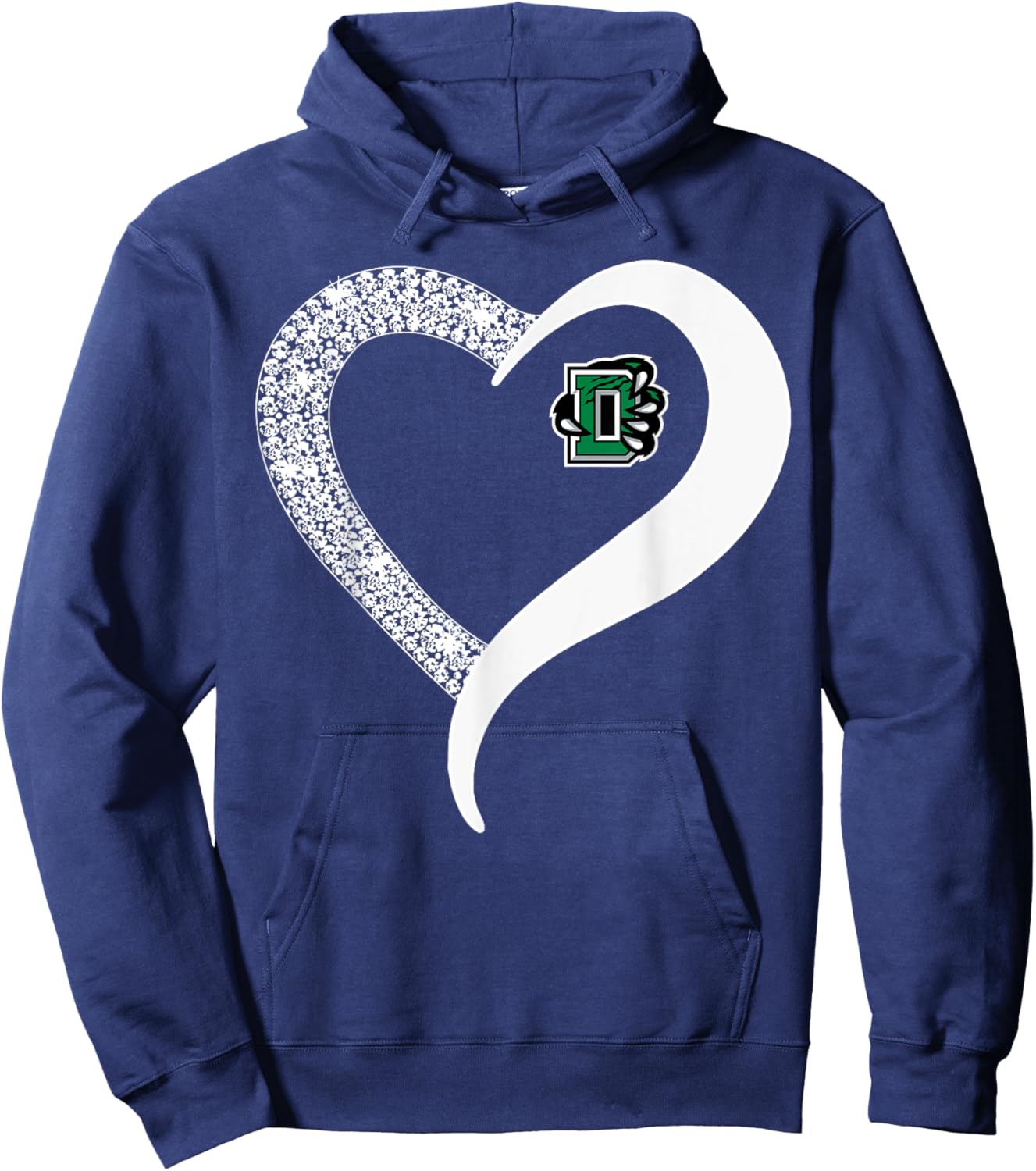 Derby Panthers Logo Diamond Heart HS Hoodie - Hoodie | Navy