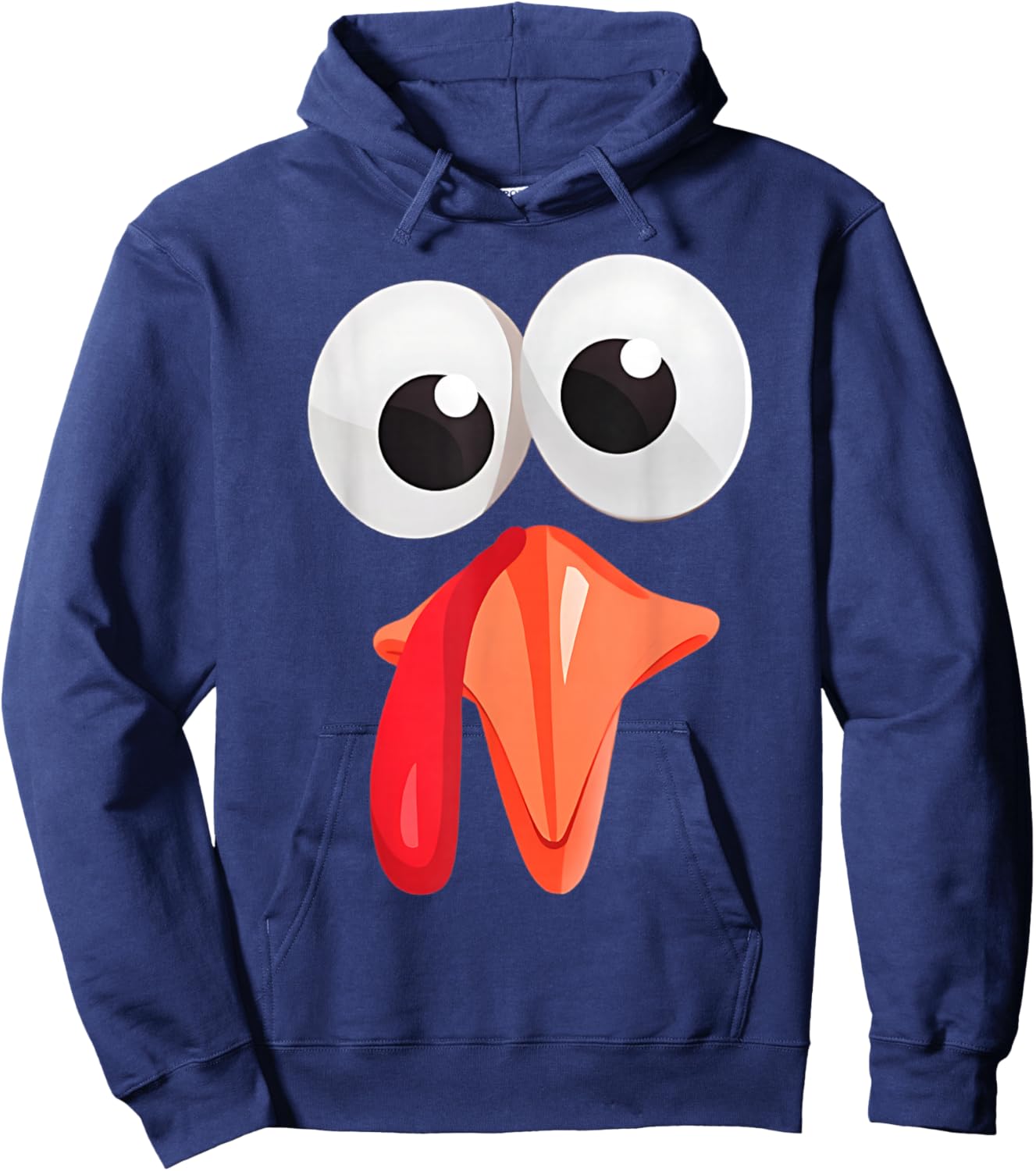 Funny Turkey Thanksgiving Christmas Costume Hoodie - Hoodie | Navy