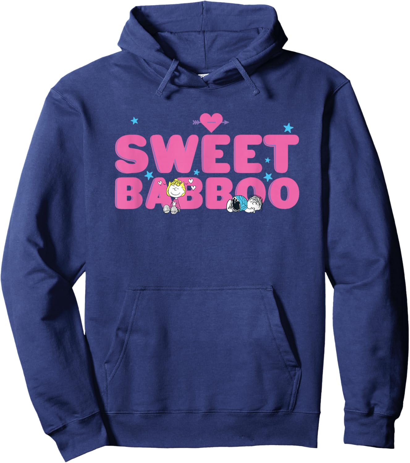 Peanuts Sweet Babboo Valentines Day Hoodie - Hoodie | Navy
