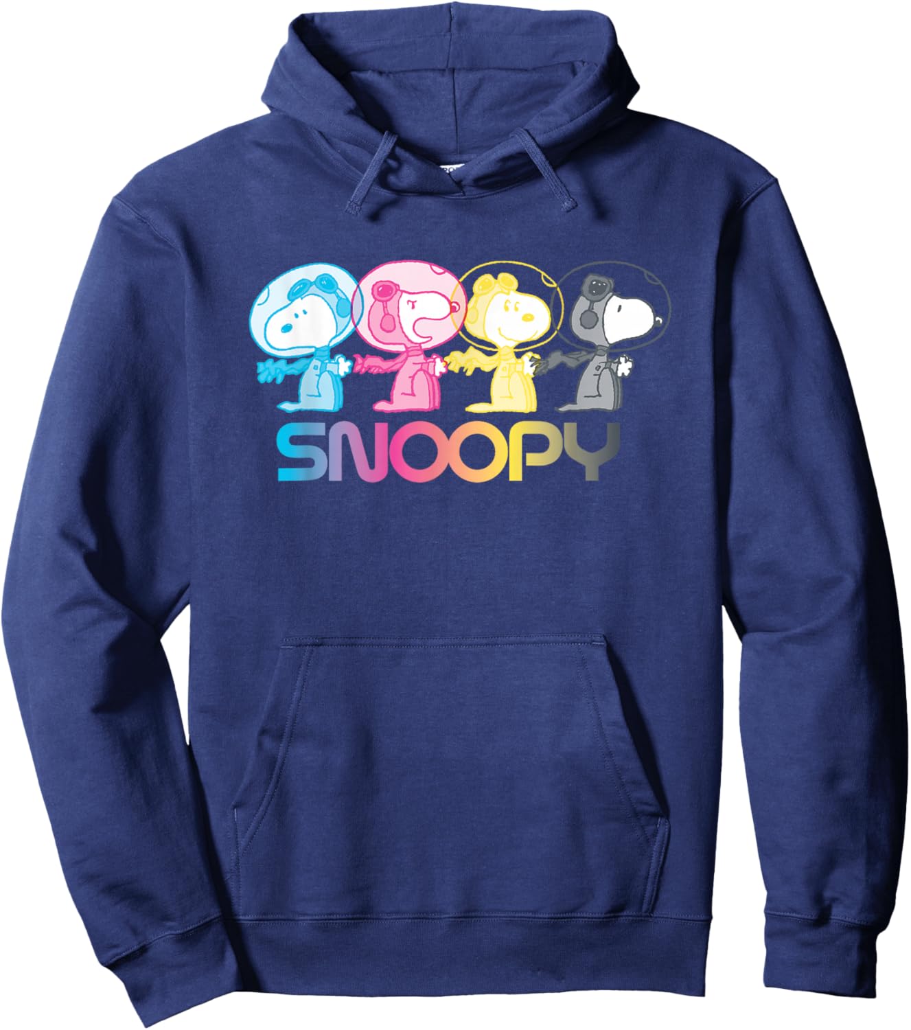 Peanuts Snoopy Space Emotions Hoodie - Hoodie | Navy