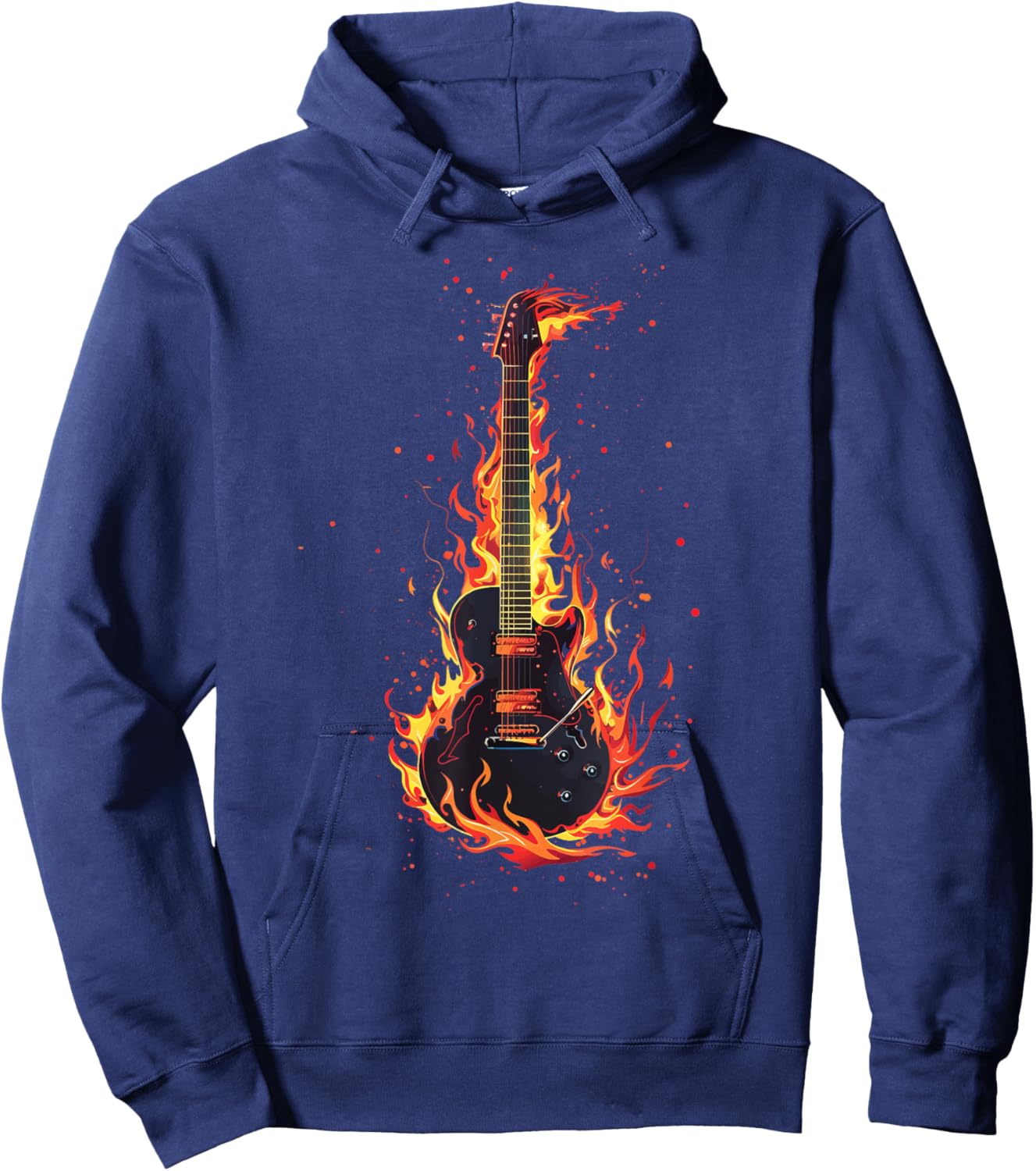 Guitar Guitars Player Guitarist Hoodie - Hoodie | Navy