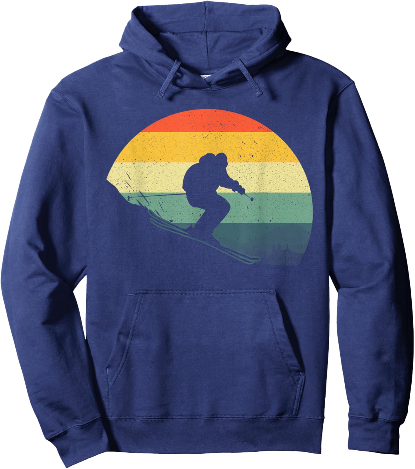 Funny Skiing Design Women Downhill Ski Lover Skier Hoodie - Hoodie | Navy