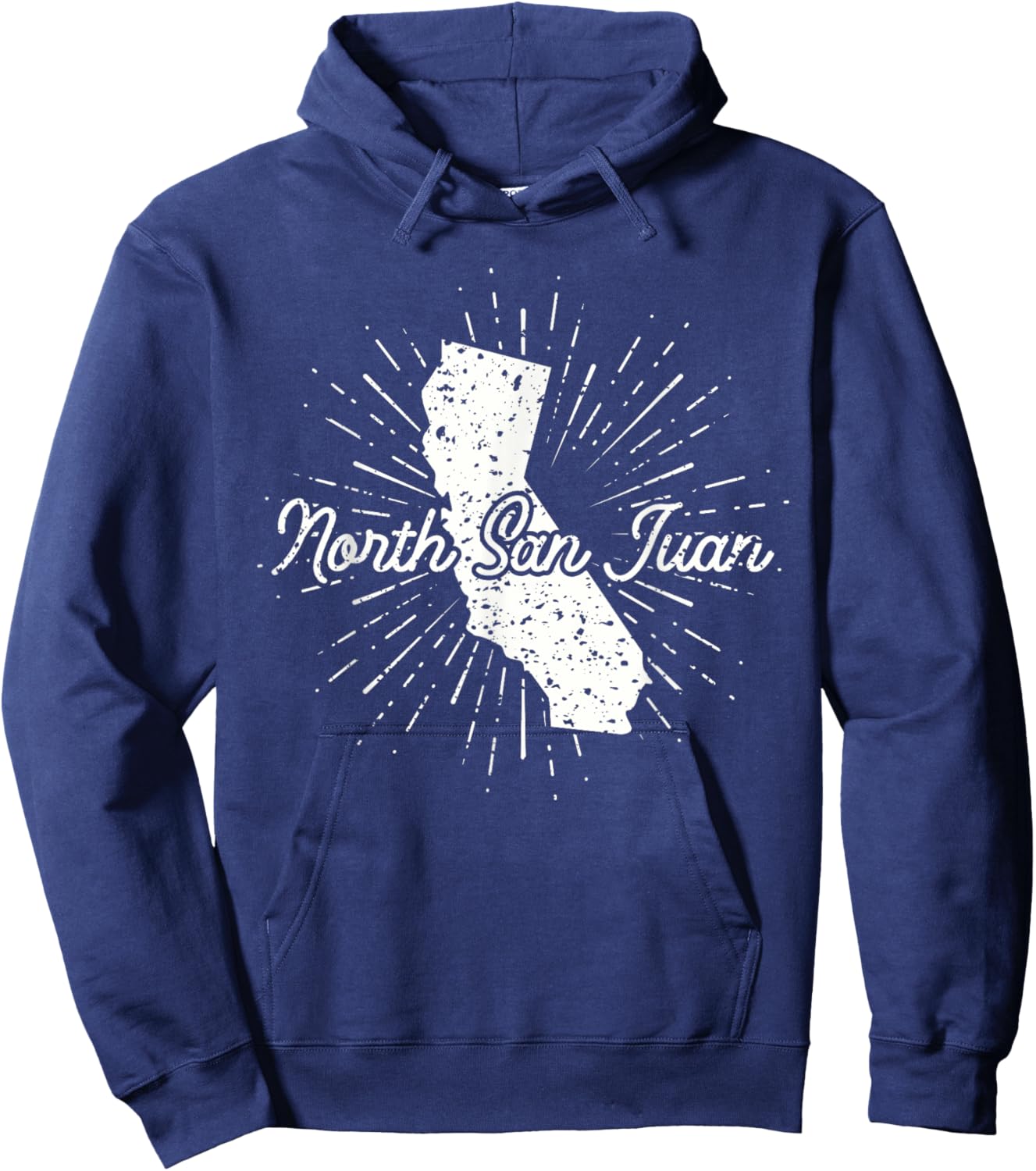 North San Juan California Hoodie - Hoodie | Navy