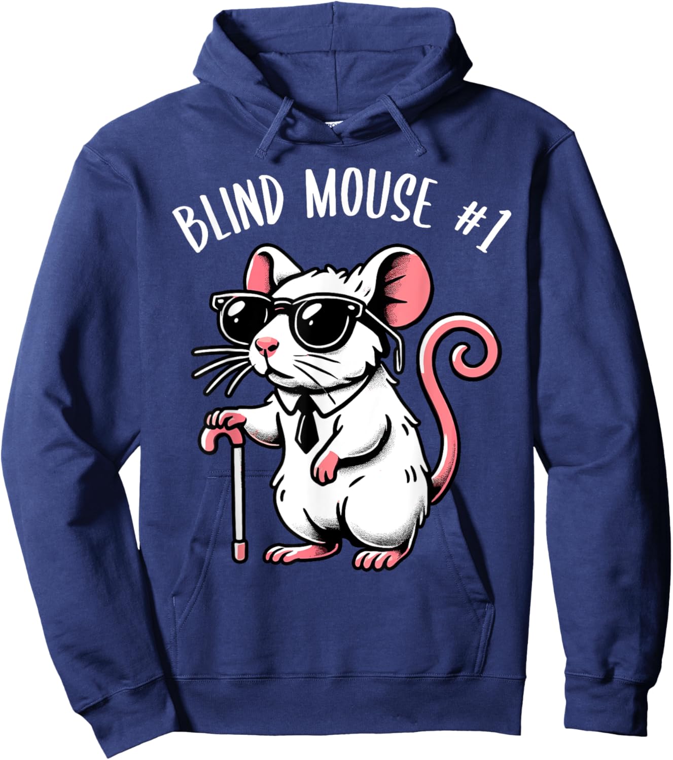 Halloween Three Blind Mice Costume Adult Kid, Blind Mouse #1 Hoodie - Hoodie | Navy