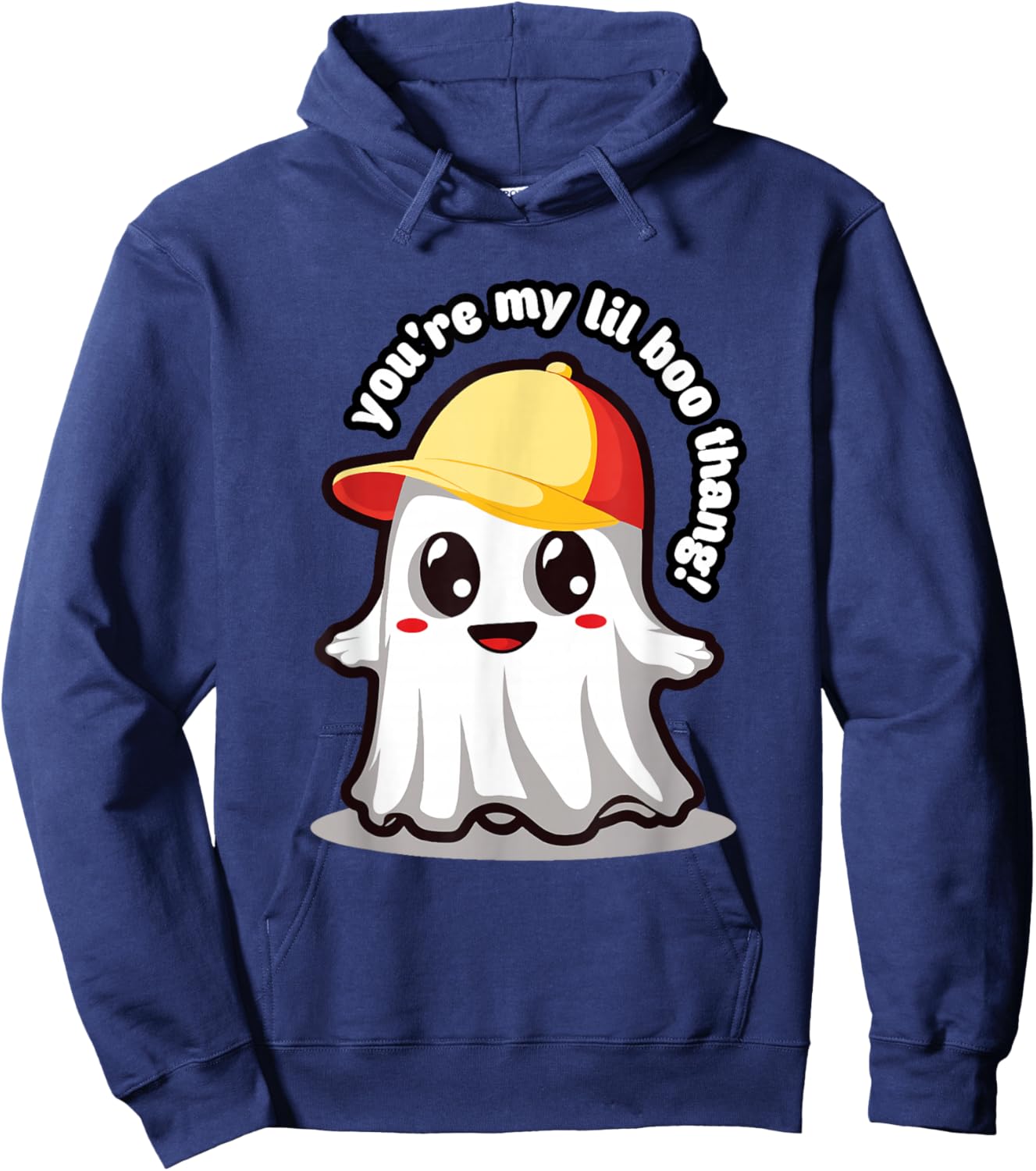 Cute Ghost: You're my lil boo thang! Hoodie - Hoodie | Navy