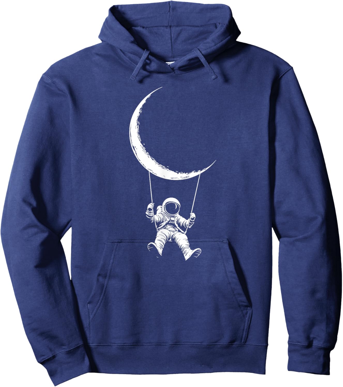 Funny Moon Swing Astronaut Hoodie - Hoodie | Navy