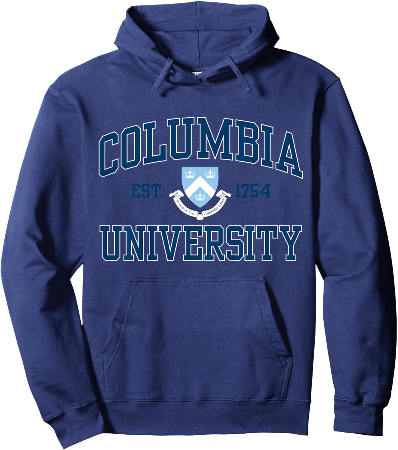 Kids Columbia Arch Over Crest EST. 1754 Light Blue | Columbia Hoodie - Hoodie | Navy