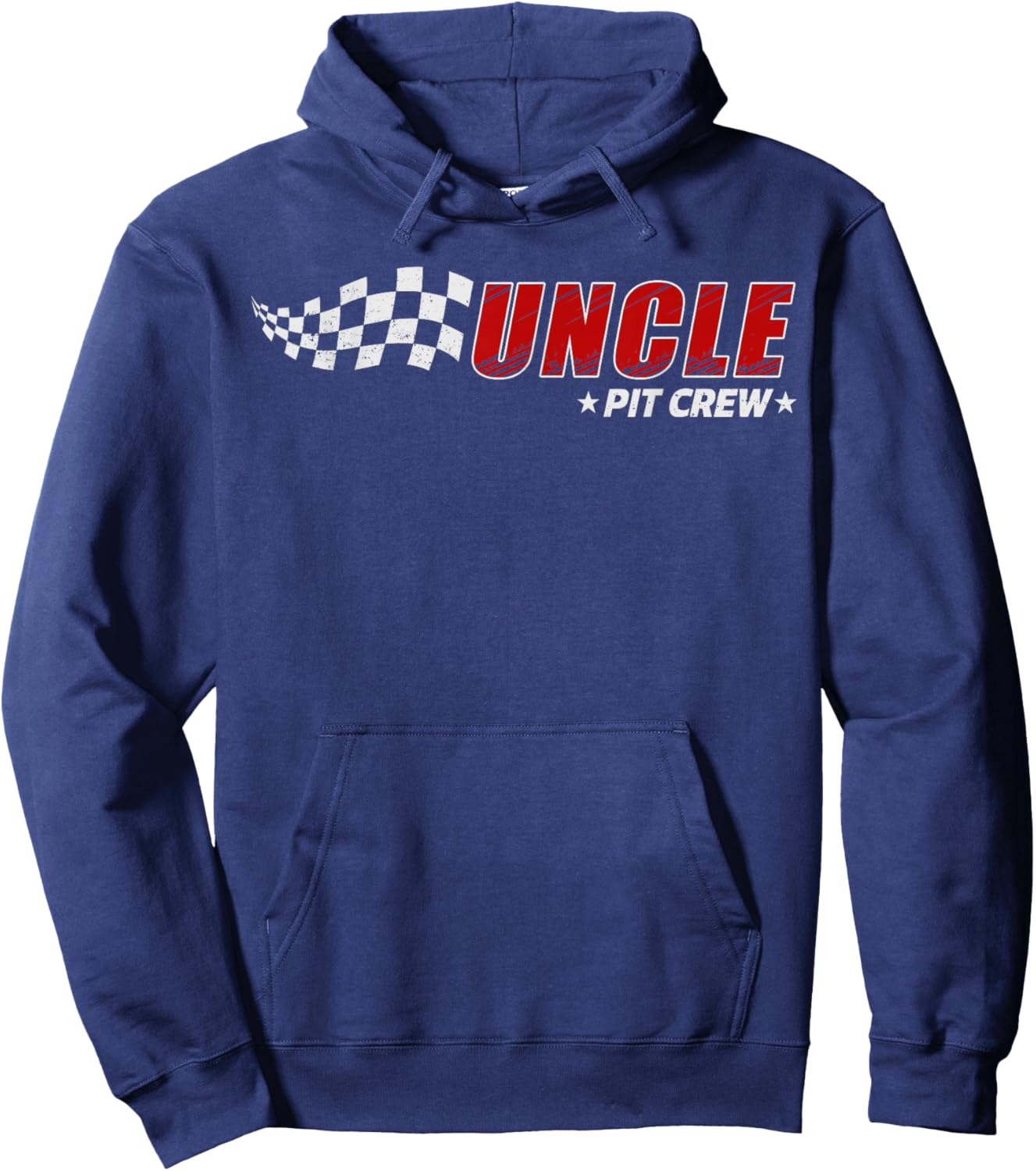 Uncle Pit Crew Race Car Birthday Family Matching Pit Crew Hoodie - Hoodie | Navy