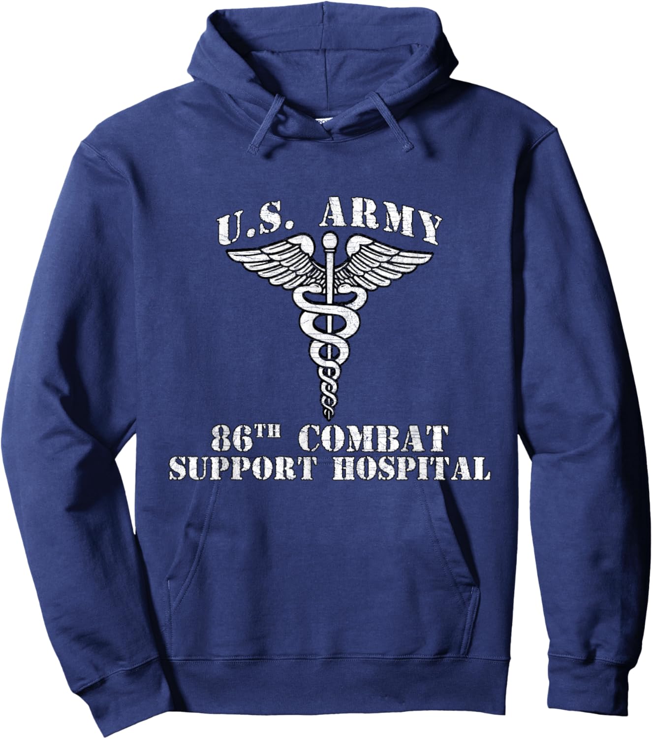 86th Combat Support Hospital Veterans Day Vintage Gifts Hoodie - Hoodie | Navy