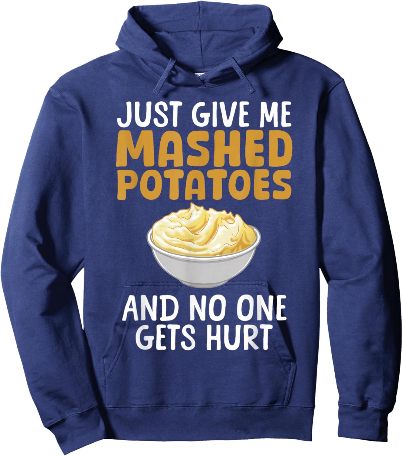 Funny Mashed Potato Design Women Mash Mashed Potato Hoodie - Hoodie | Navy