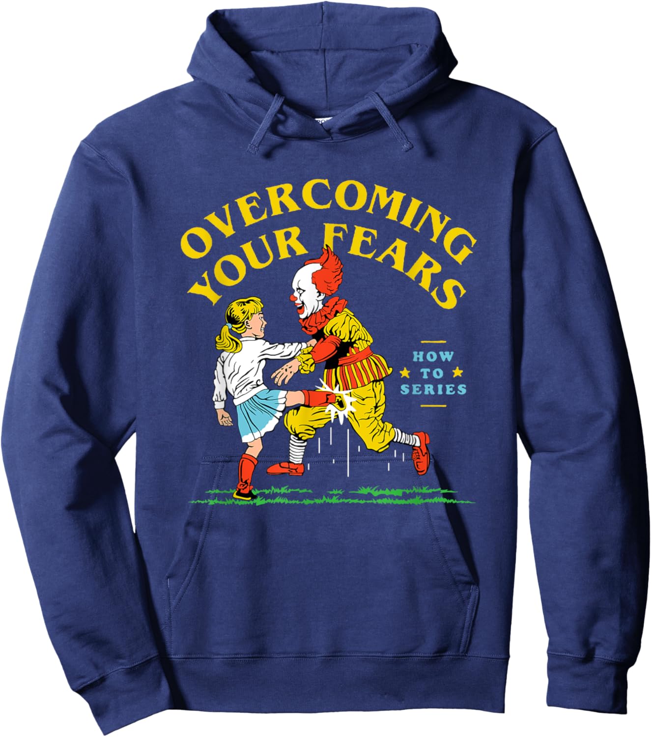 Funny Halloween Overcoming Your Fears , Women Hoodie - Hoodie | Navy