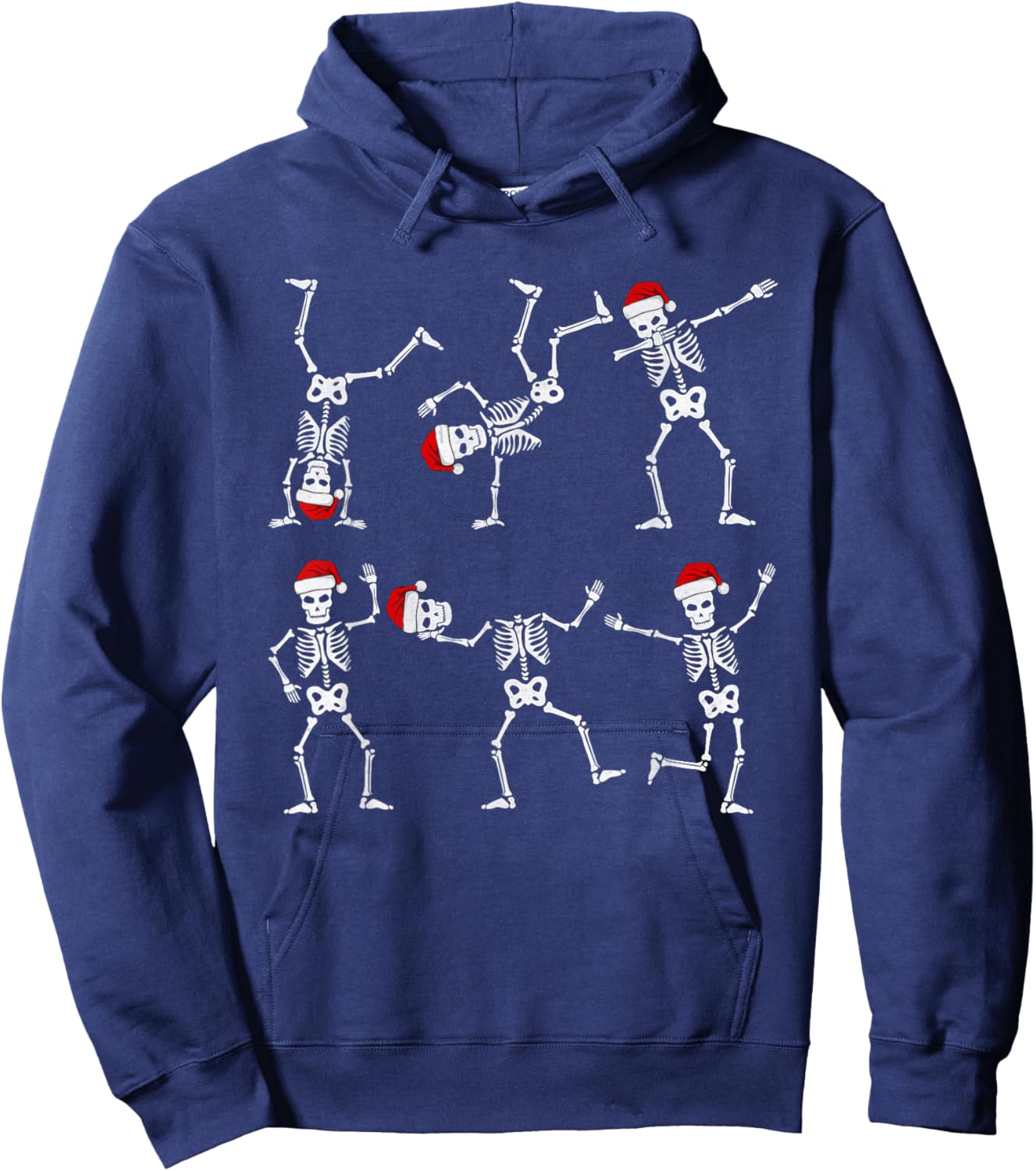 Christmas Boys Kids Toddler Dancing Skeleton hat Christmas Hoodie - Hoodie | Navy