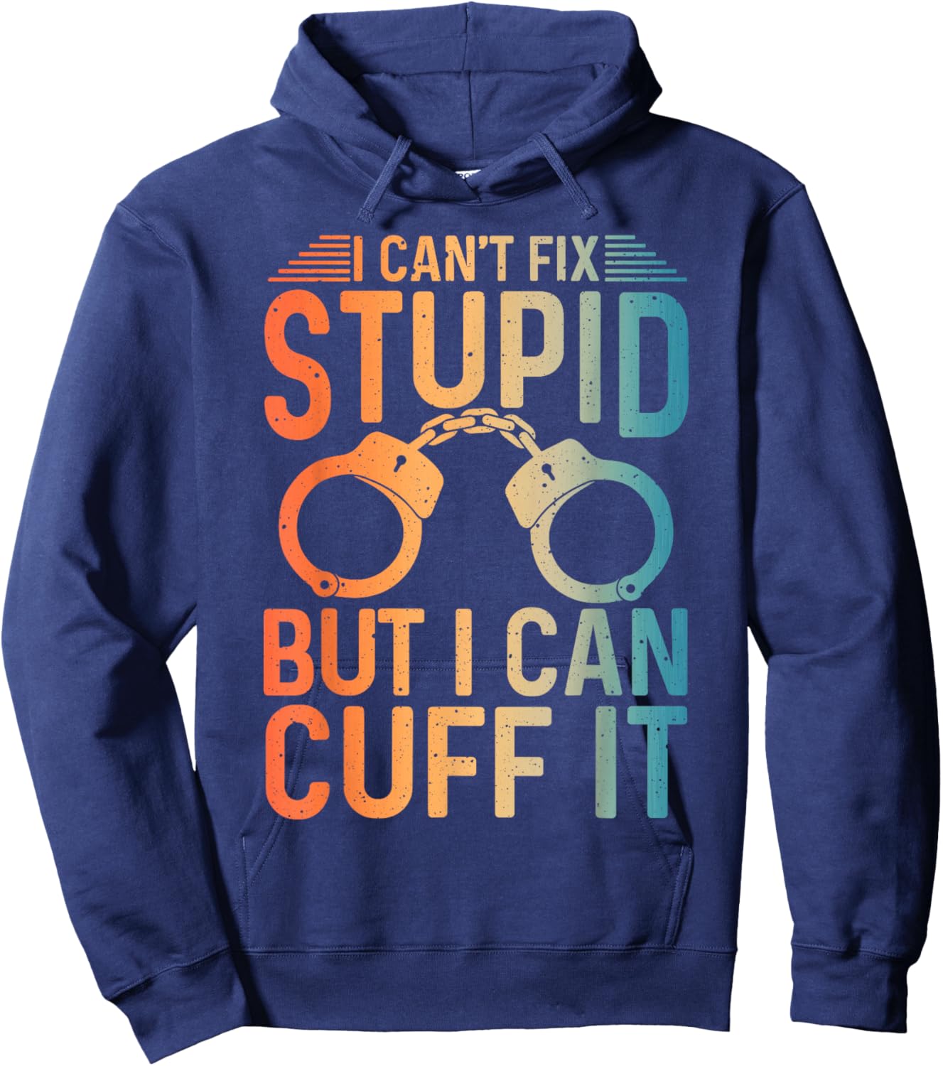 Funny Police Art Women Policeman Cop Police Officer Hoodie - Hoodie | Navy