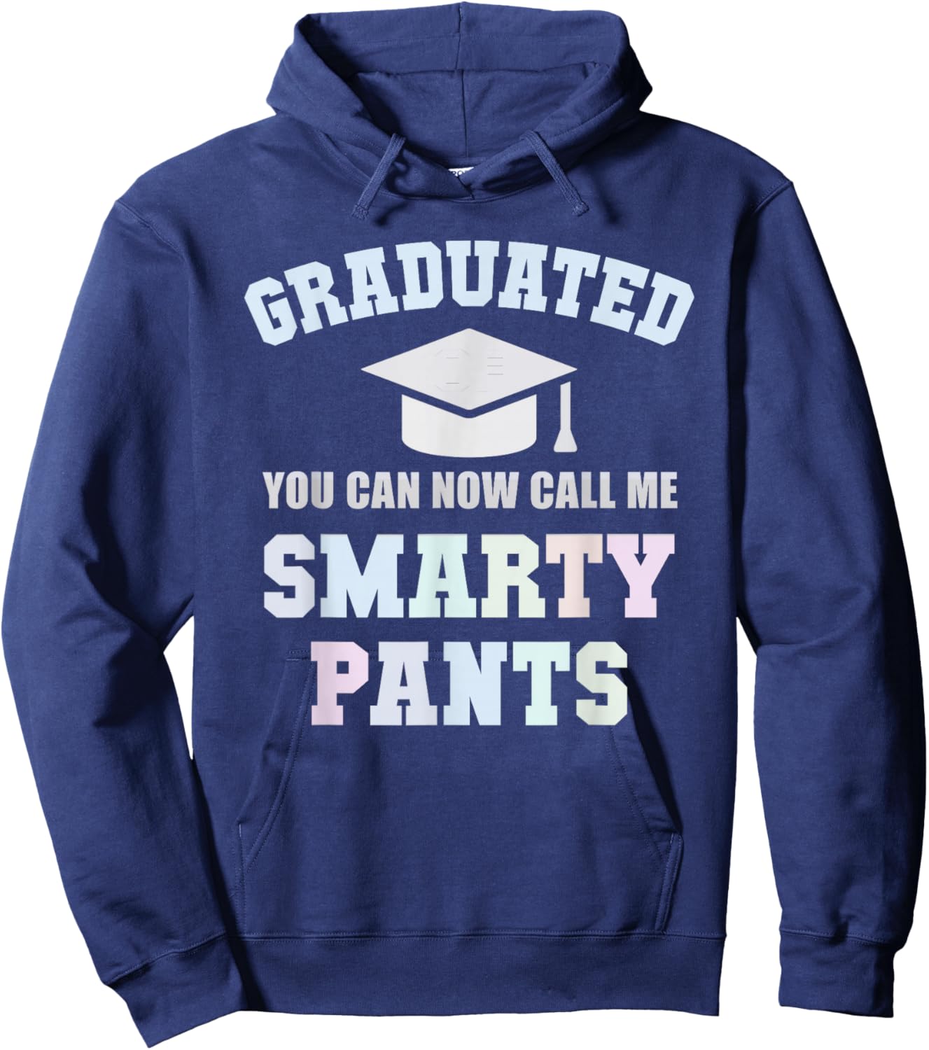 Funny GRADUATED Mr SMARTY PANTS School University Graduation Hoodie - Hoodie | Navy