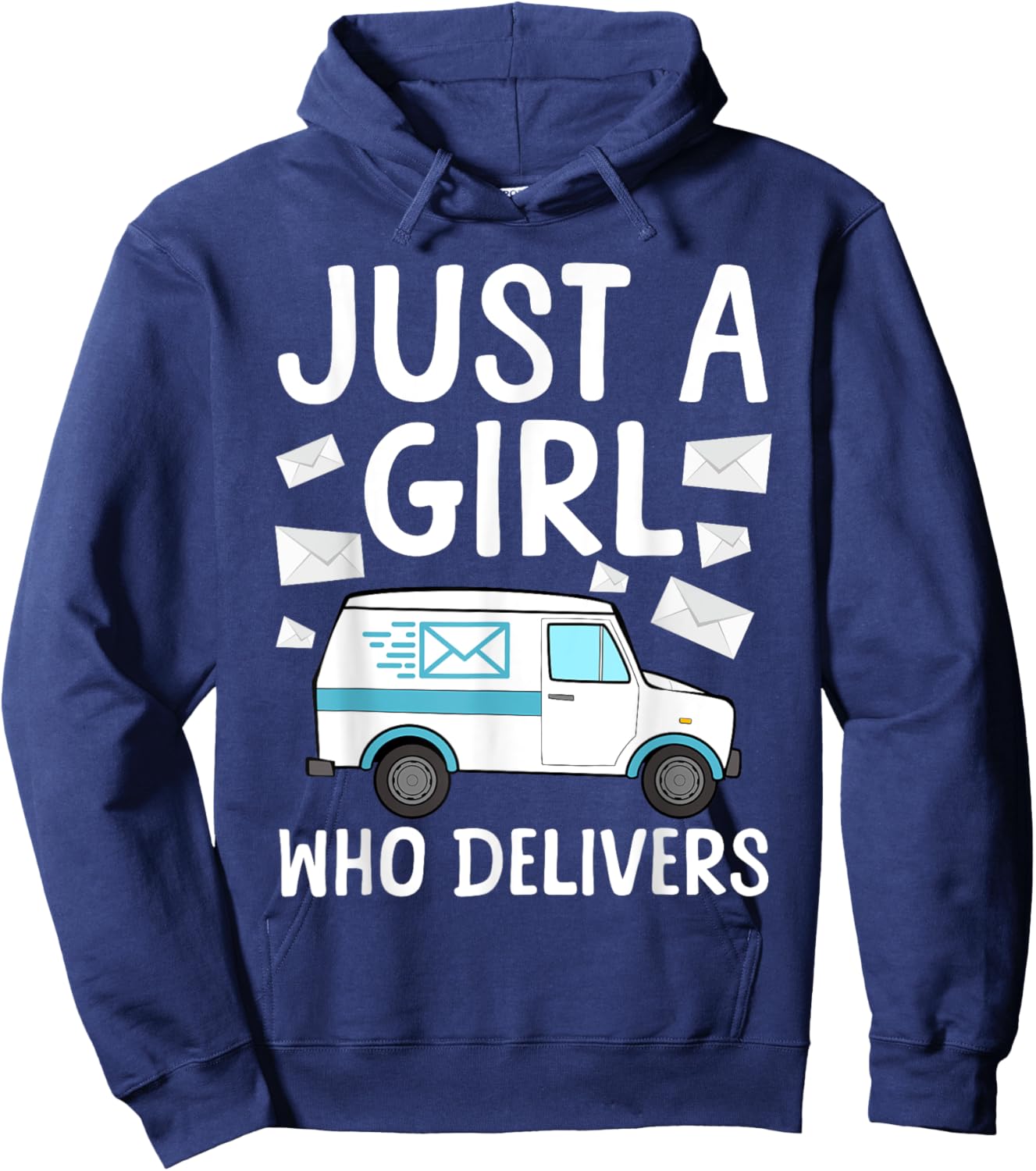 Mail Lady Design Girls Postal Worker Mail Carrier Hoodie - Hoodie | Navy