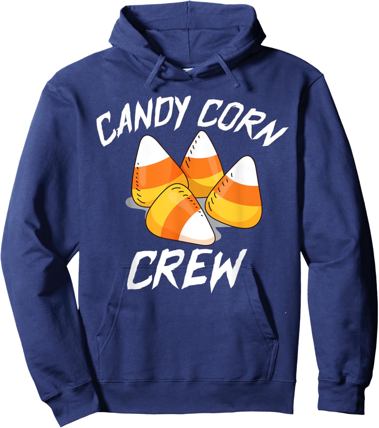 funny candy corn crew, candy corn Halloween Matching family Hoodie - Hoodie | Navy