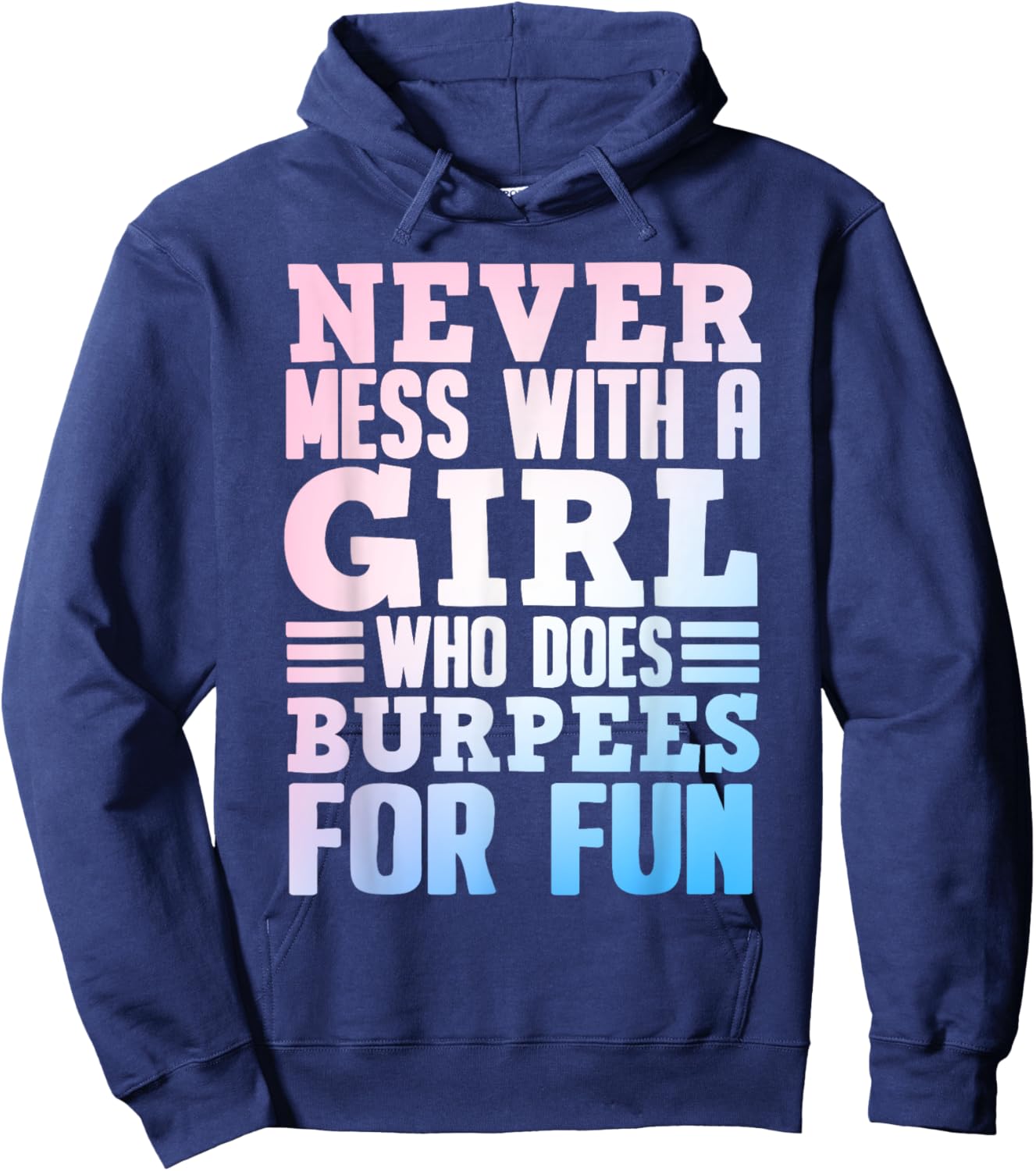 Funny Burpee Art For Girls Women Fitness Workout Gym Burpees Hoodie - Hoodie | Navy