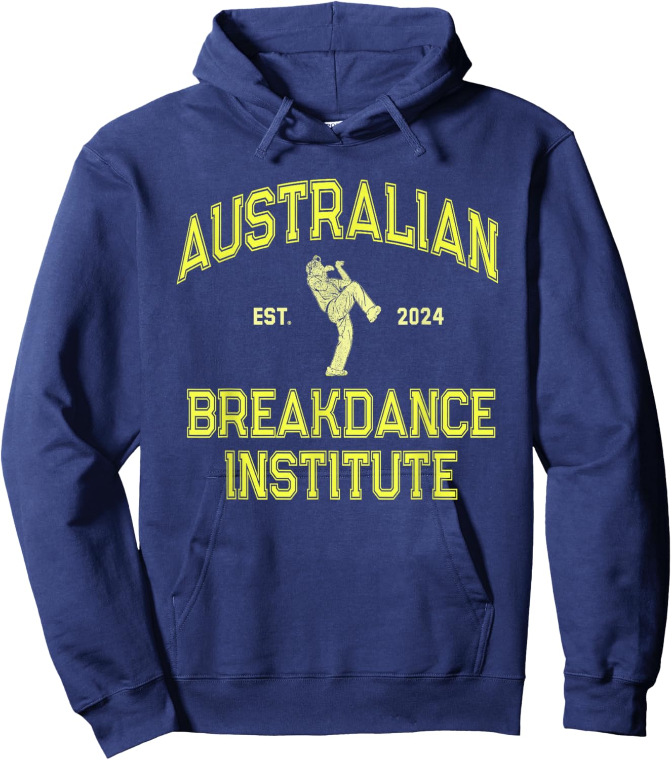 Funny AUSTRALIAN BREAKDANCE INSTITUTE Breakdancing Costume Hoodie - Hoodie | Navy