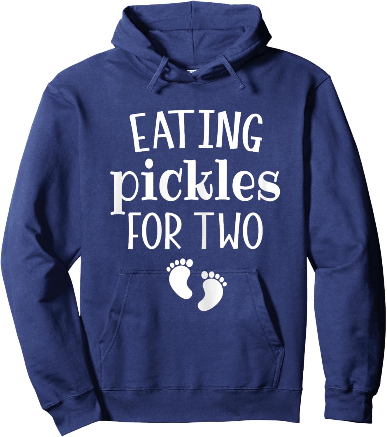 Eating Pickles For Two Funny Family Pregnancy Announcement Hoodie - Hoodie | Navy