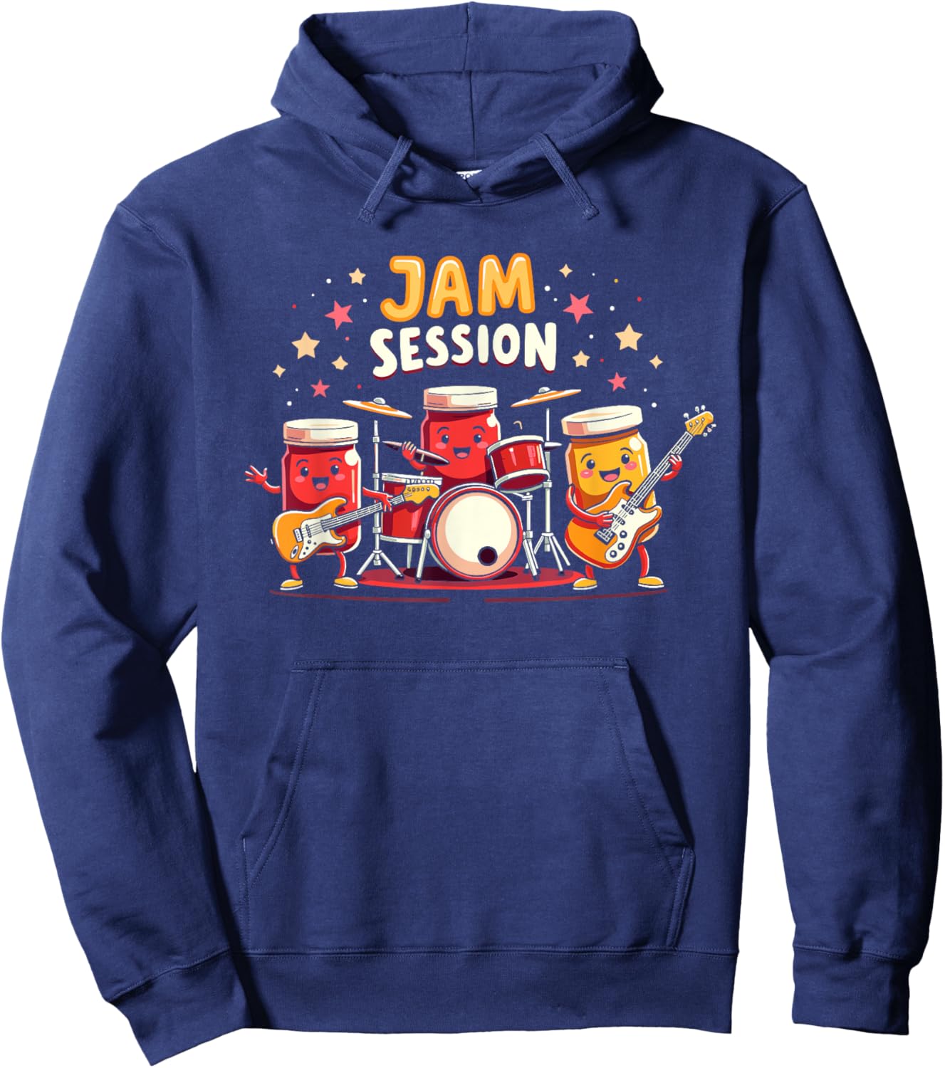 Funny Rock Jam Session Band Of Jam Playing Music Hoodie - Hoodie | Navy