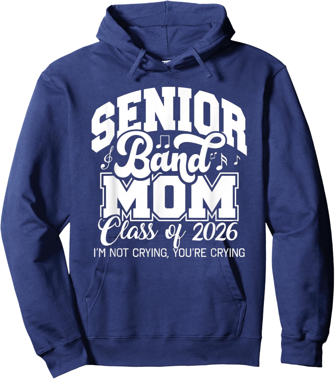 Senior Band Mom 2026, Class of 2026, Cheer Band Hoodie - Hoodie | Navy