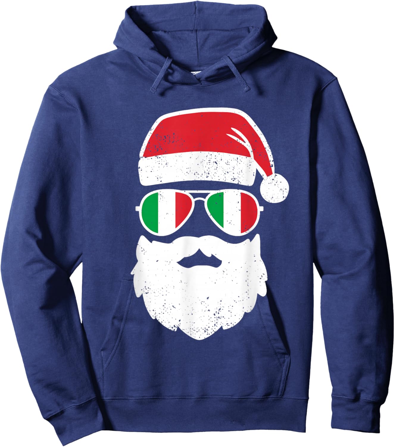 Funny Italian Christmas Pajama Funny Italian Matching Family Hoodie - Hoodie | Navy