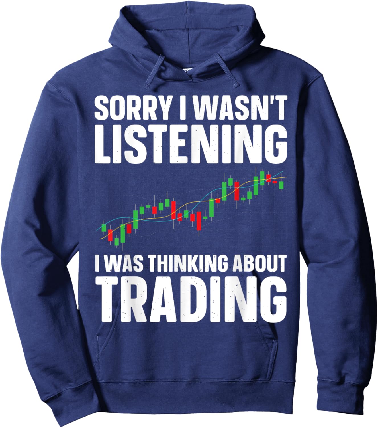 Best Stock Market Art Women Stock Trading Day Trader Hoodie - Hoodie | Navy