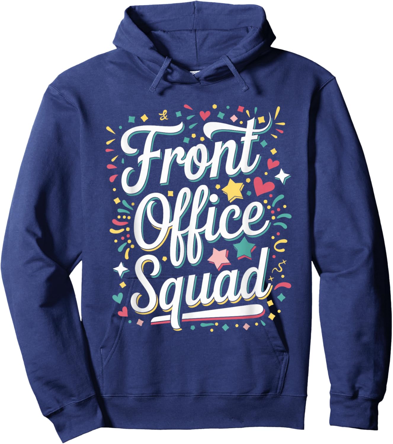 Front Office Squad School Secretary Hoodie - Hoodie | Navy