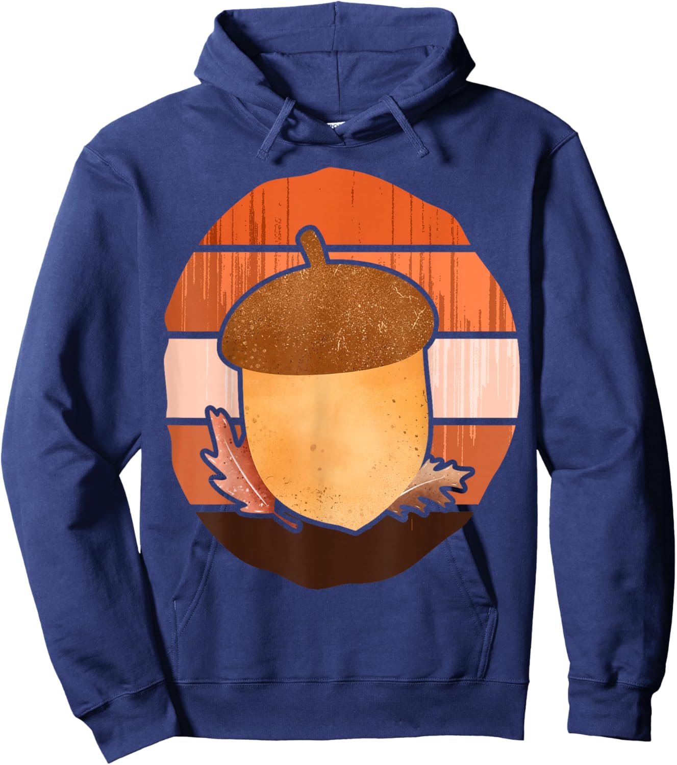Big Acorn Costume Funny Food Easy Halloween Hoodie - Hoodie | Navy