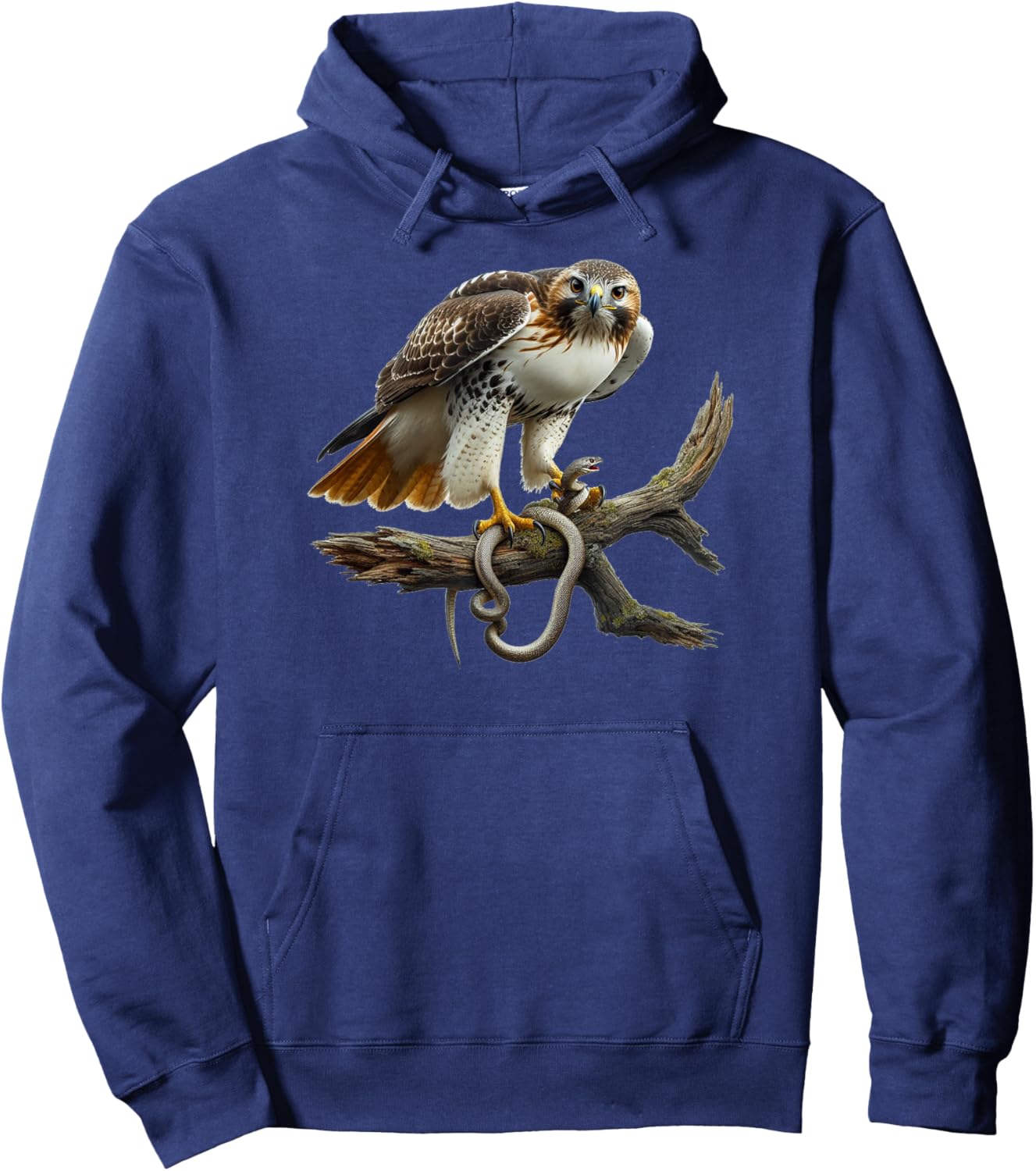 Bird Series. Redtail Hawk. Artist's Rendition. Hoodie - Hoodie | Navy