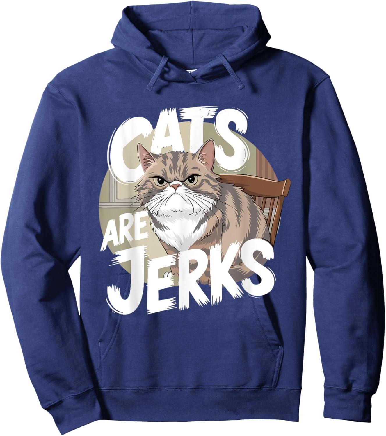 Cats Are Jerks For Cat Lovers Hoodie - Hoodie | Navy