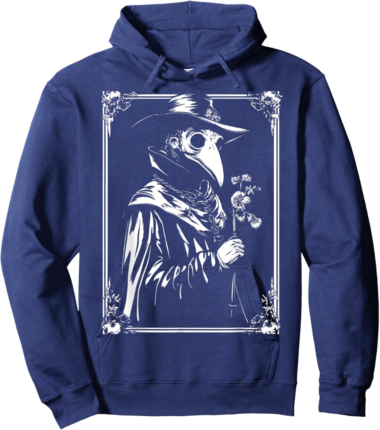 Plague Doctor Occult Gothic Steampunk Goth Hoodie - Hoodie | Navy