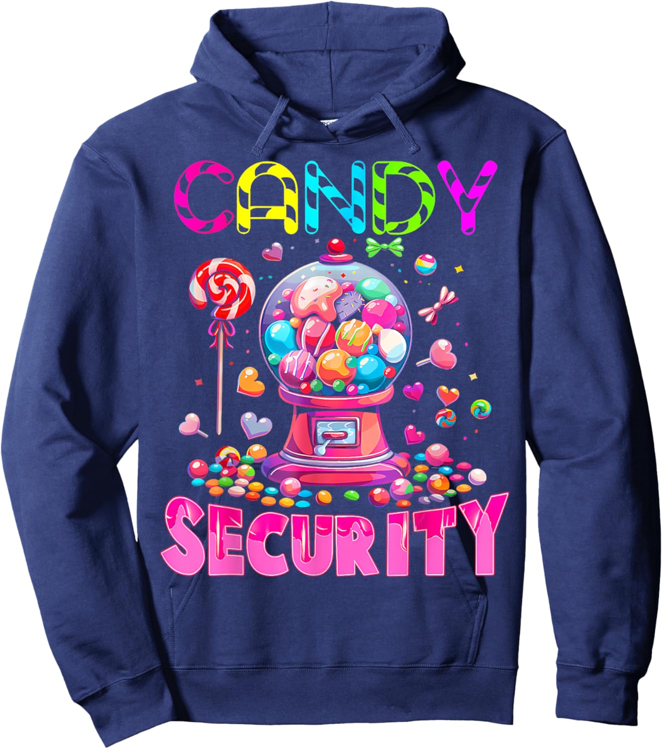 Candy Security Candyland Costume Kids Teens Adult Hoodie - Hoodie | Navy