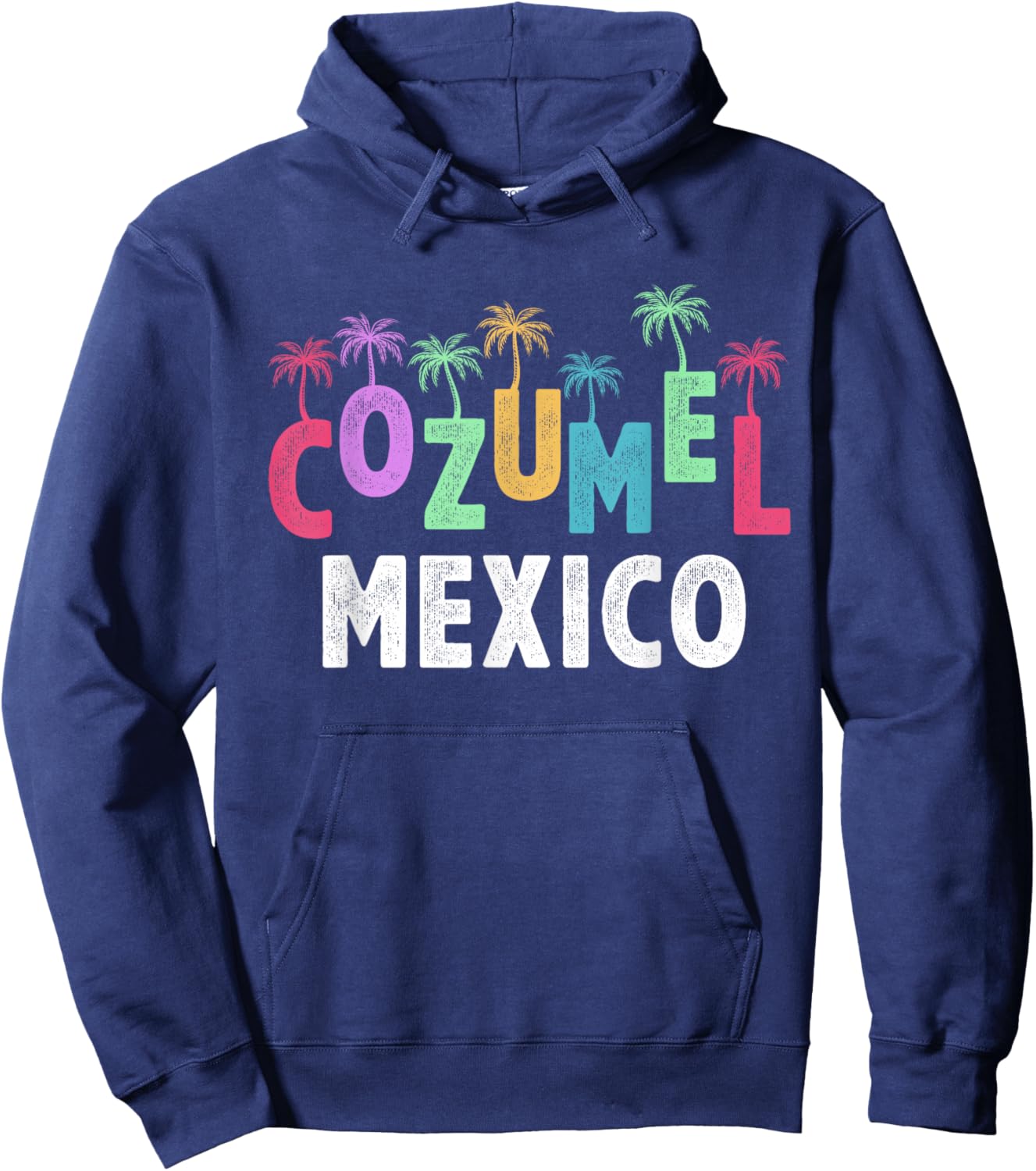 Cozumel Mexico Souvenir Vacation Travel Men Women Reminder Hoodie - Hoodie | Navy