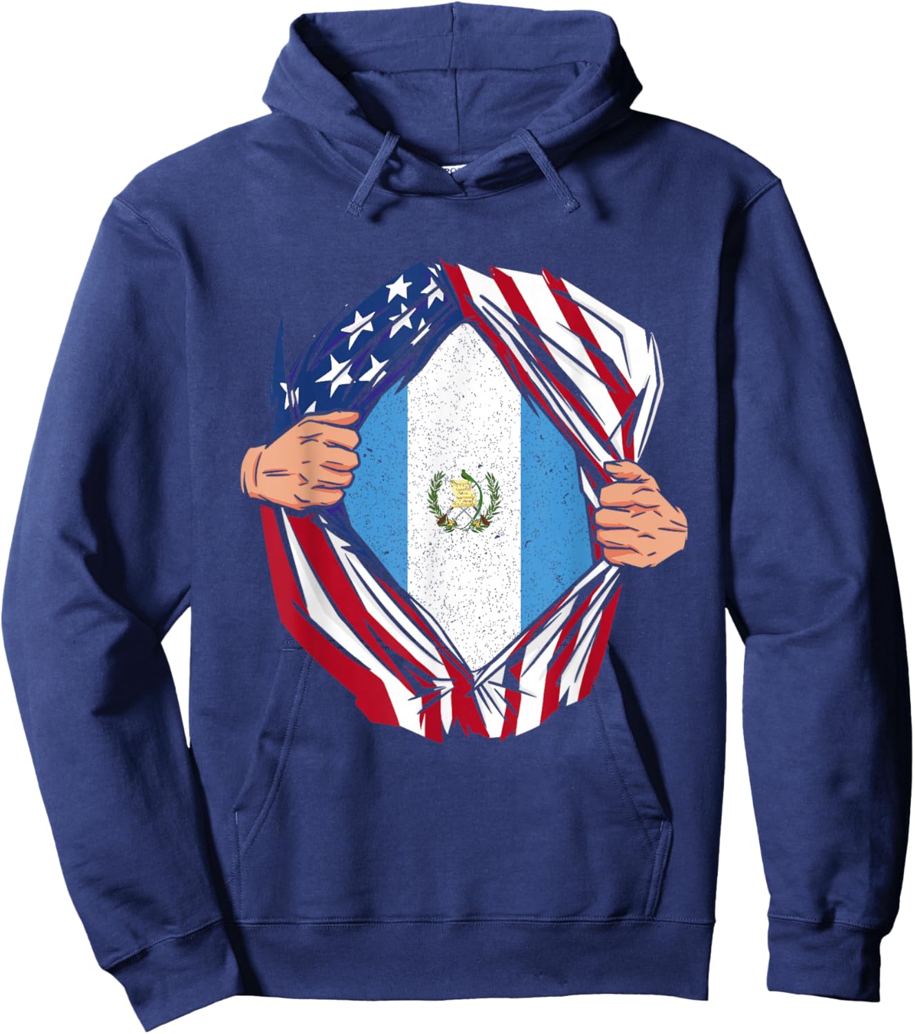 Guatemala Pride Guatemala Citizen Libre Flag Pride Citizen Hoodie - Hoodie | Navy