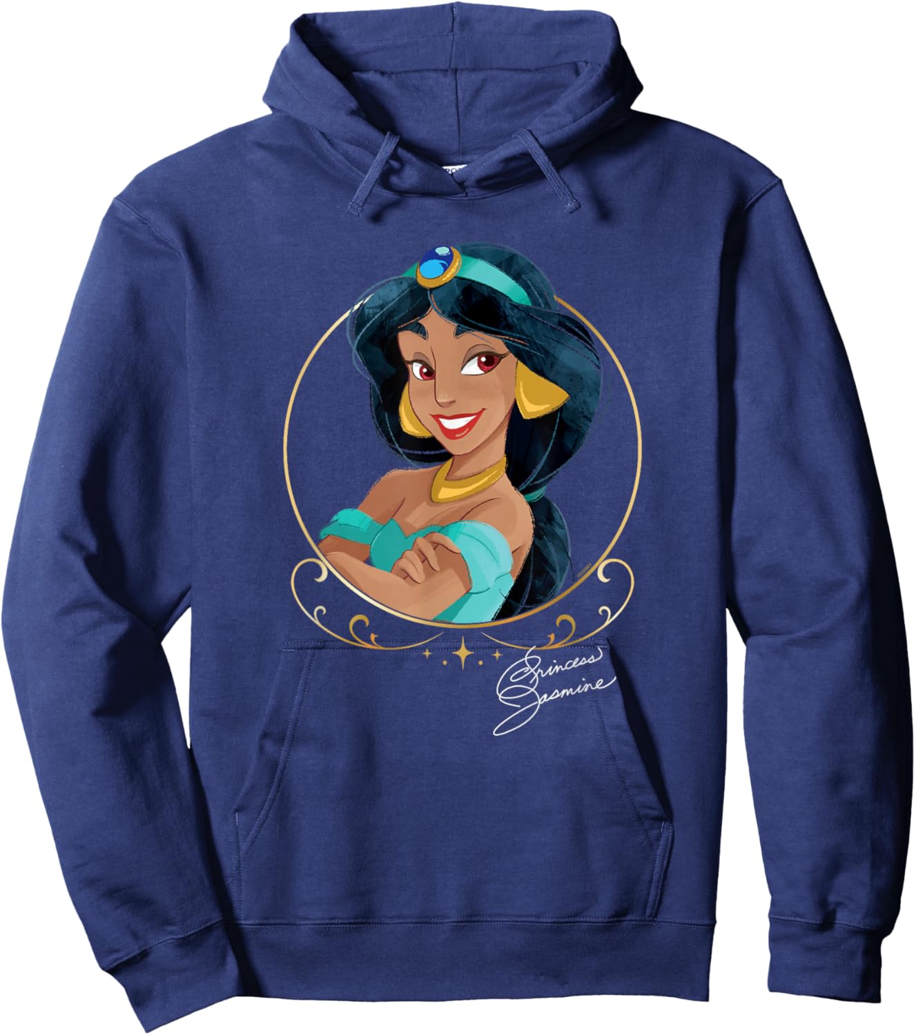 Disney Princess Royalty Group Matching Jasmine 2-Sided Hoodie - Hoodie | Navy