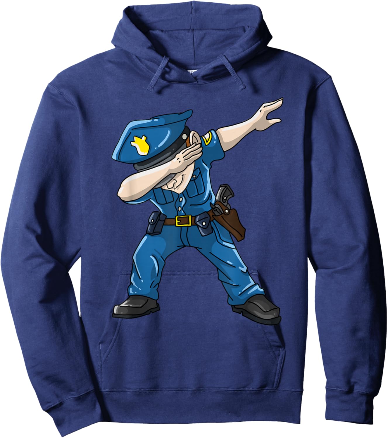 Cool Police Officer Design For Boys Kids Toddler Cop Police Hoodie - Hoodie | Navy