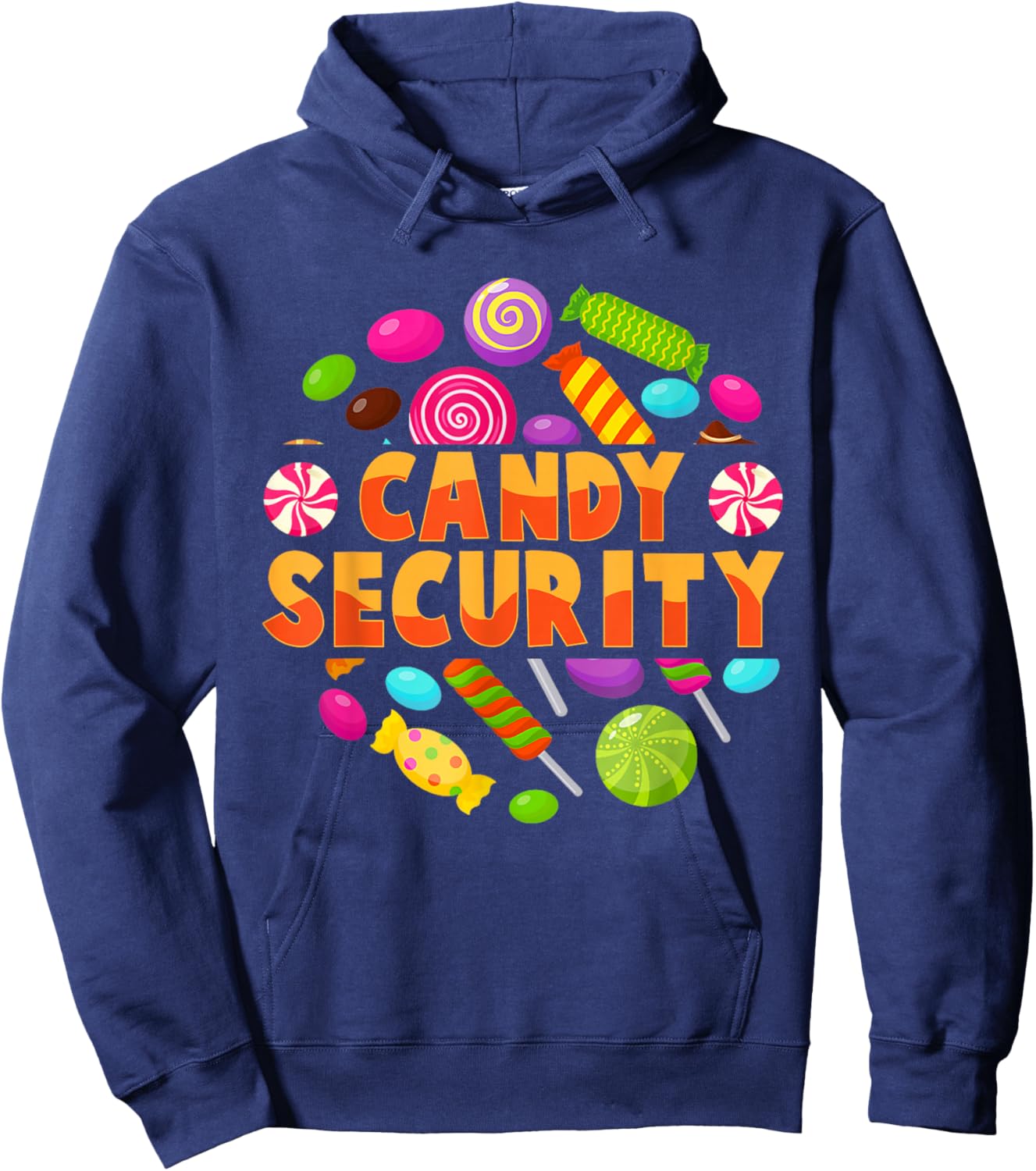 Candy Security Funny Candy Land Costume Candyland Party Hoodie - Hoodie | Navy