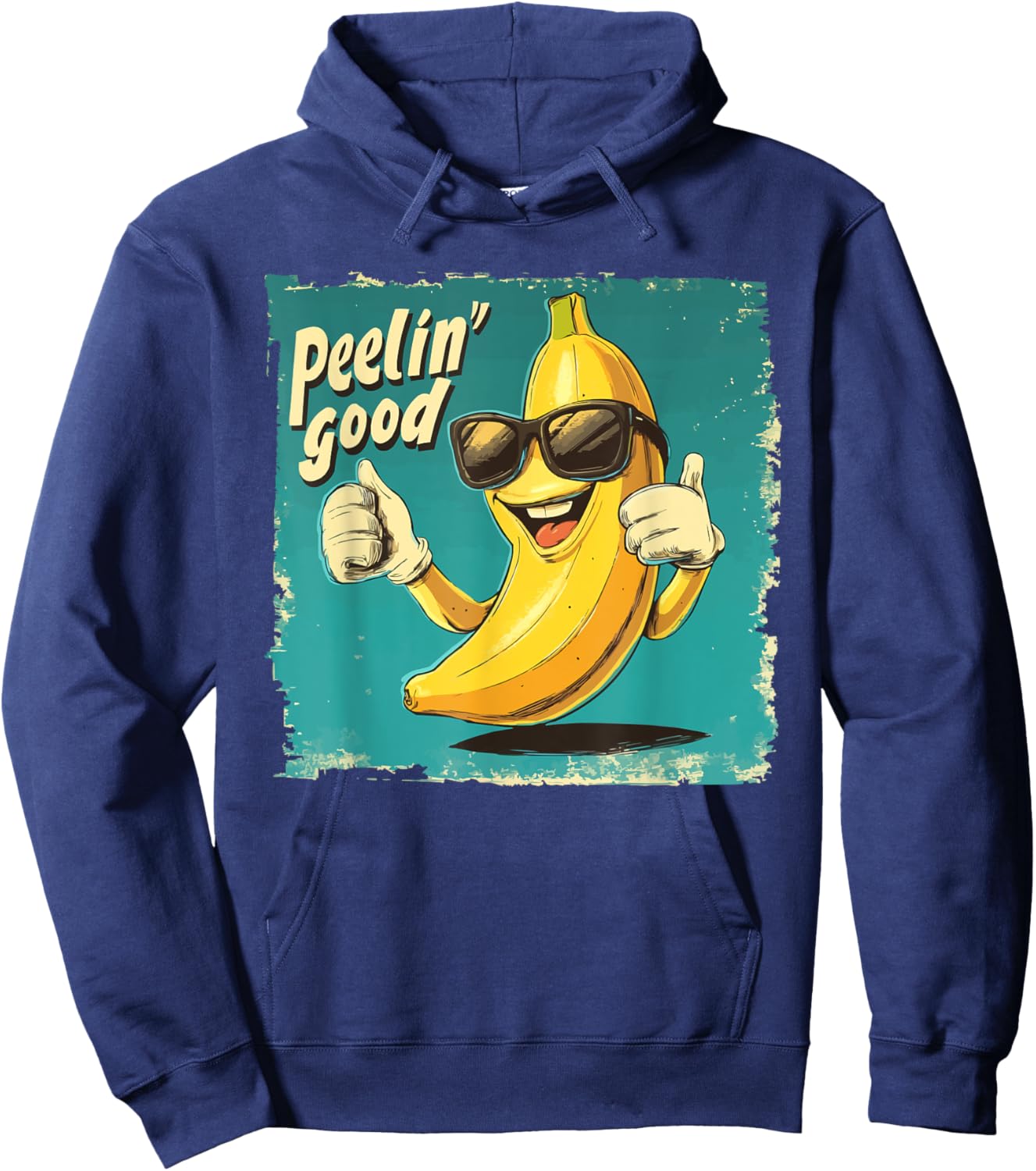 Funny Banana Pun Fruit Lover Banana Jokes Hoodie - Hoodie | Navy