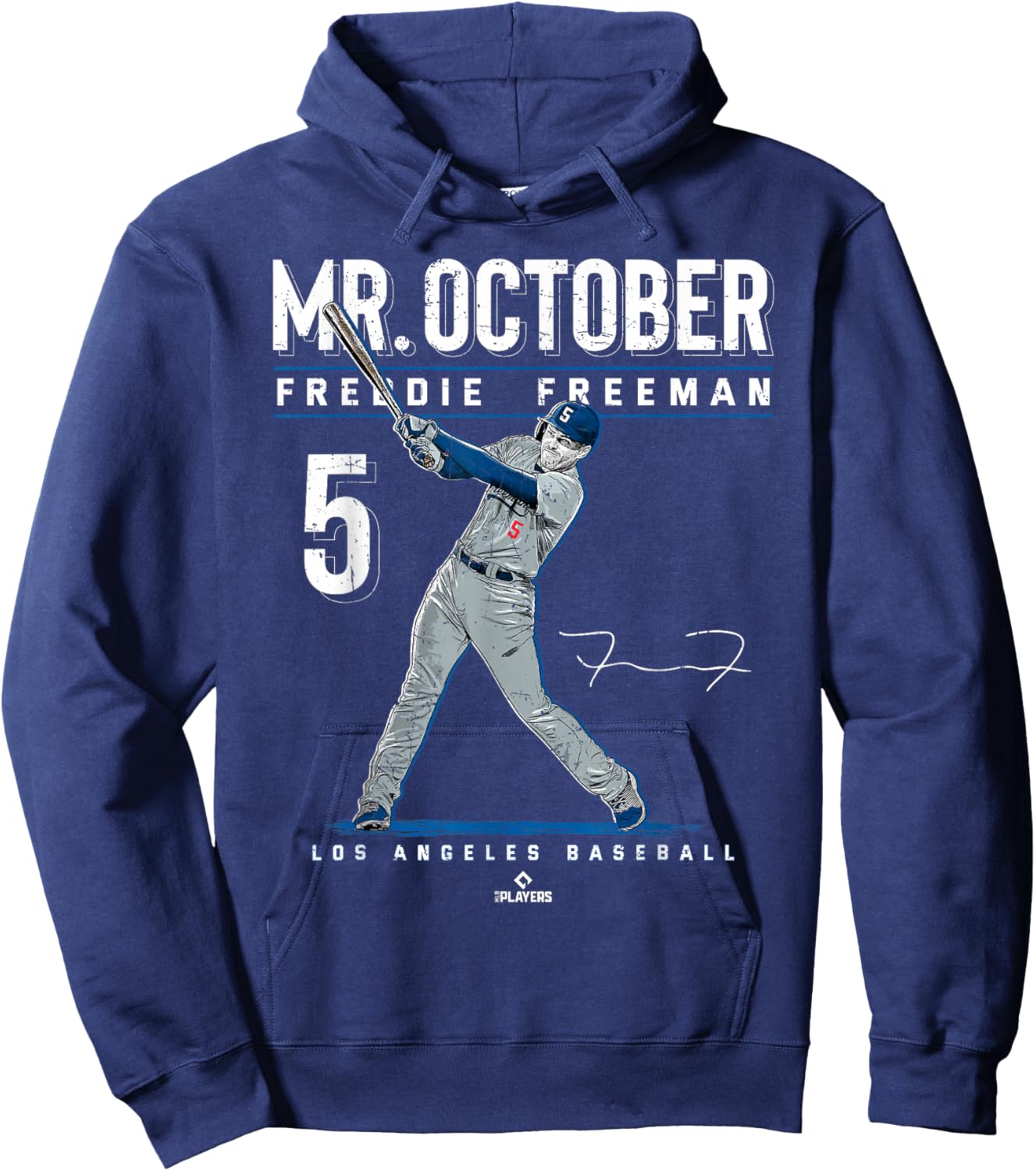 Mr. October Freddie Freeman Los Angeles Baseball MLBPA Hoodie - Hoodie | Navy