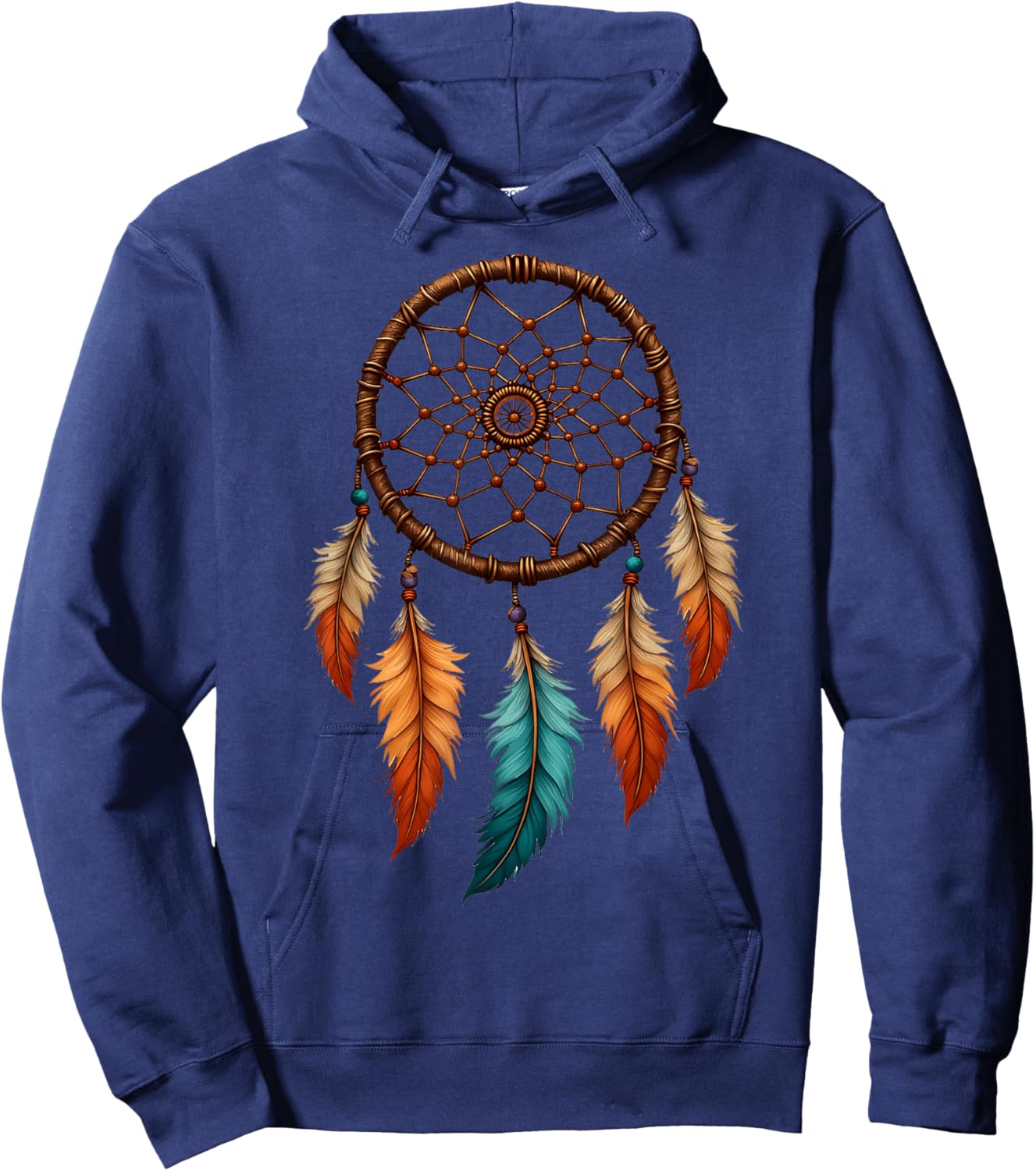 Vintage Dreamcatcher Native American Indian Boho Tribal Art Hoodie - Hoodie | Navy