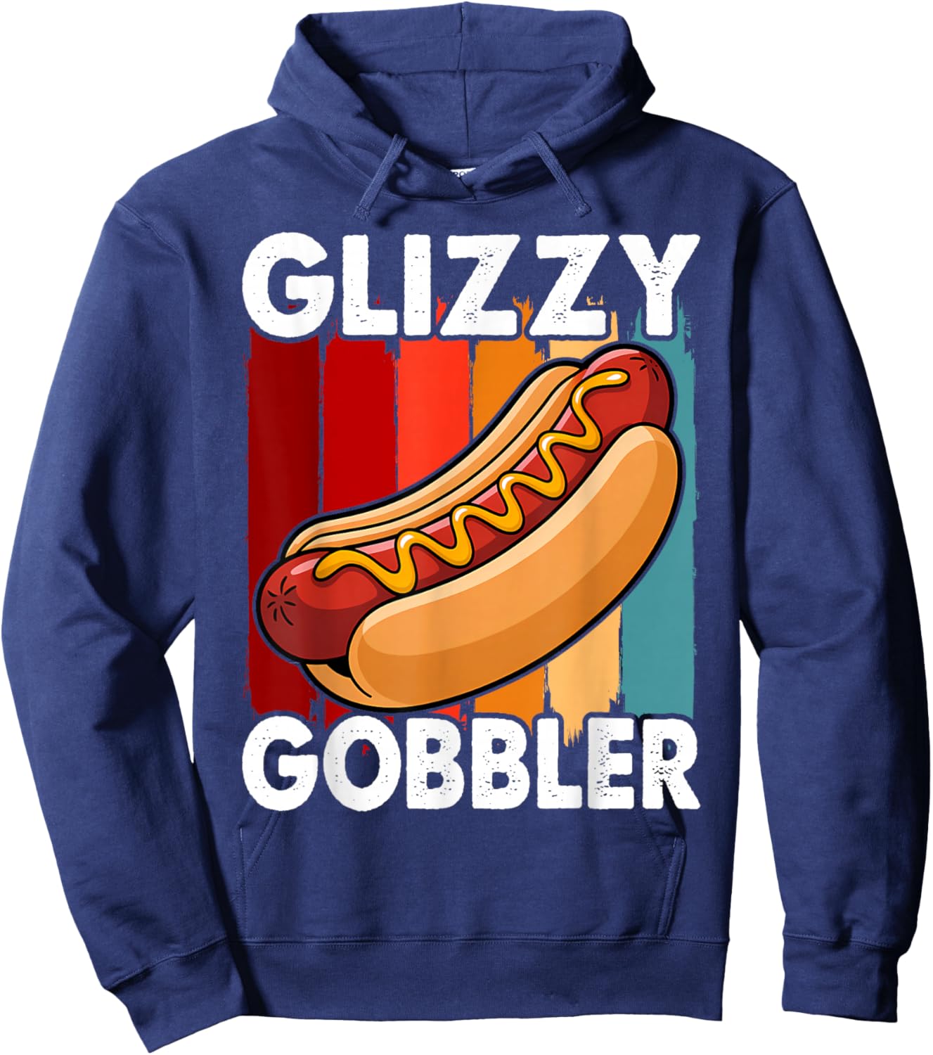 Funny Hot - Dog Glizzy Gobbler Number One Glizzy Gladiator Hoodie - Hoodie | Navy