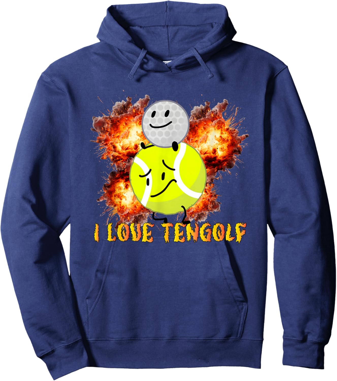 I Love Tengolf Funny Women Hoodie - Hoodie | Navy