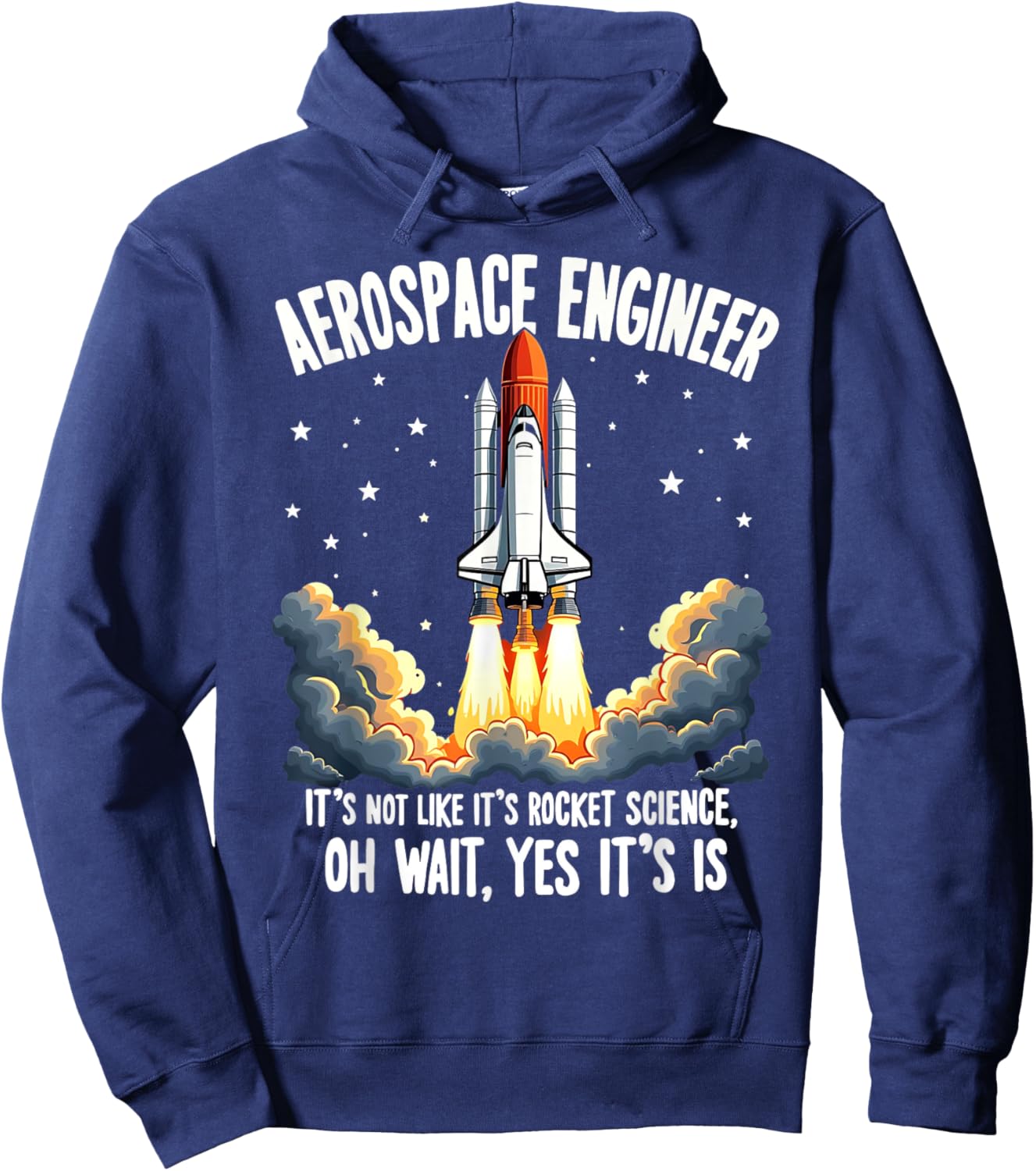 Cool Aerospace Engineer Women Rocket Scientist Space Hoodie - Hoodie | Navy