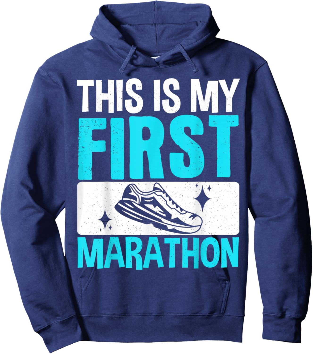 This Is My First Marathon Hoodie - Hoodie | Navy