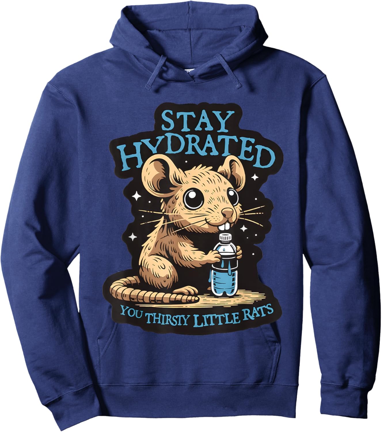 Atwwd Stay Hydrated Thirsty Rats Hoodie - Hoodie | Navy